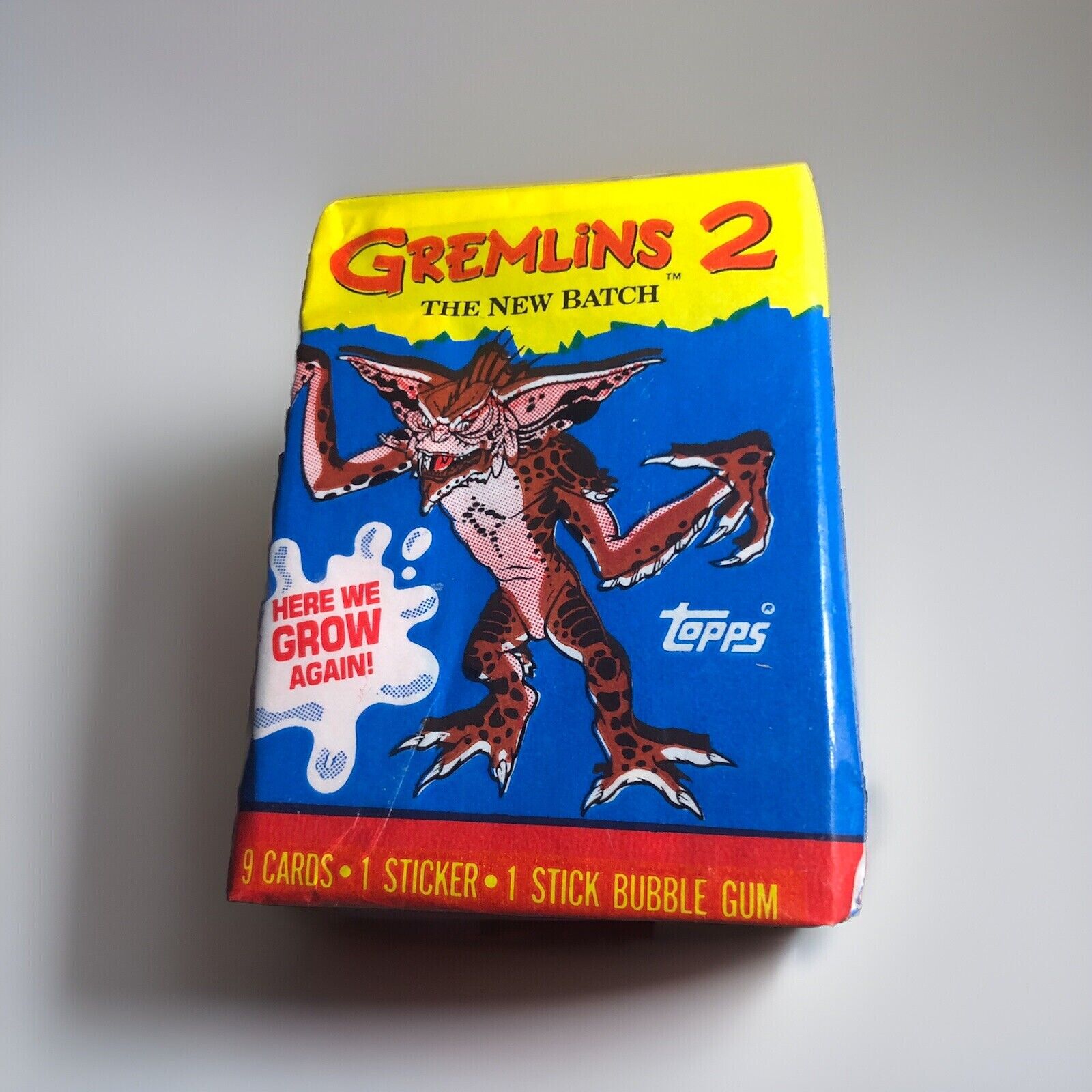 GREMLINS 2 1990 Topps UNOPENED trading card Wax Pack w/gum NEW Vintage