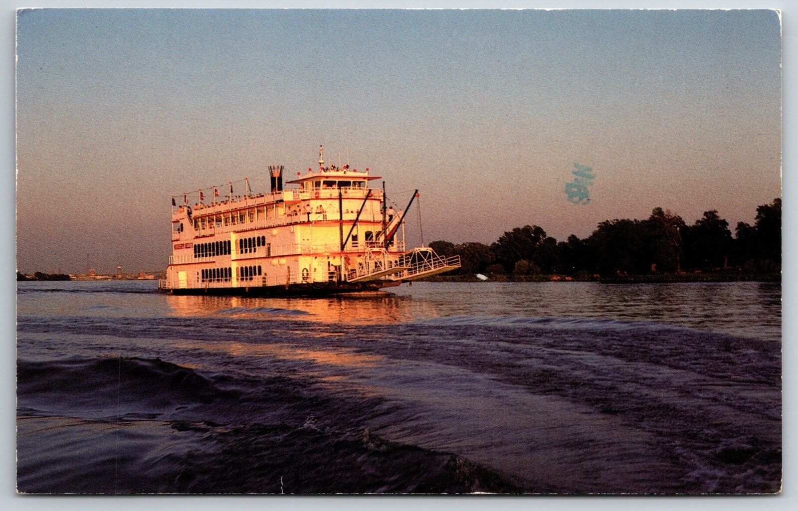 Transport~Roberts River Rides Mississippi Belle 2 Riverboat~PM 1994~Vtg Postcard