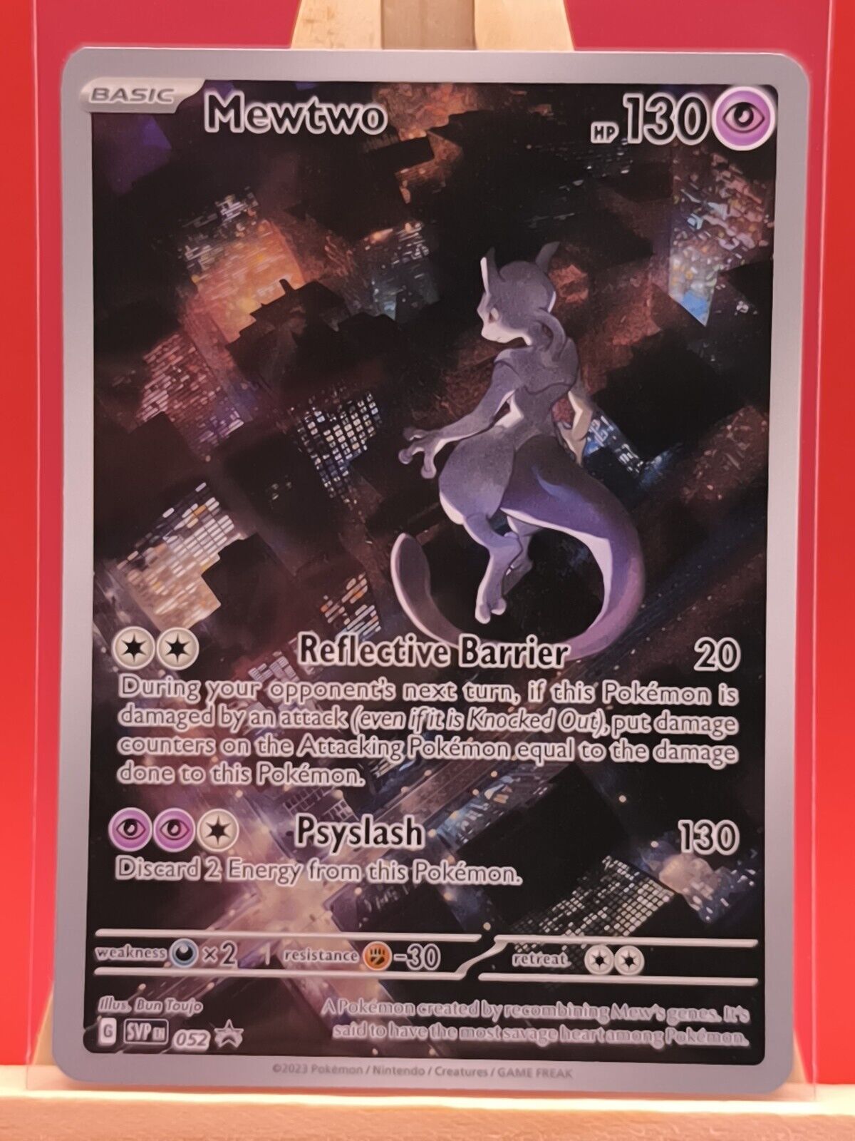 Mewtwo SVP052 Scarlet & Violet 151 Illustration Rare Promo Pokemon Card * New *