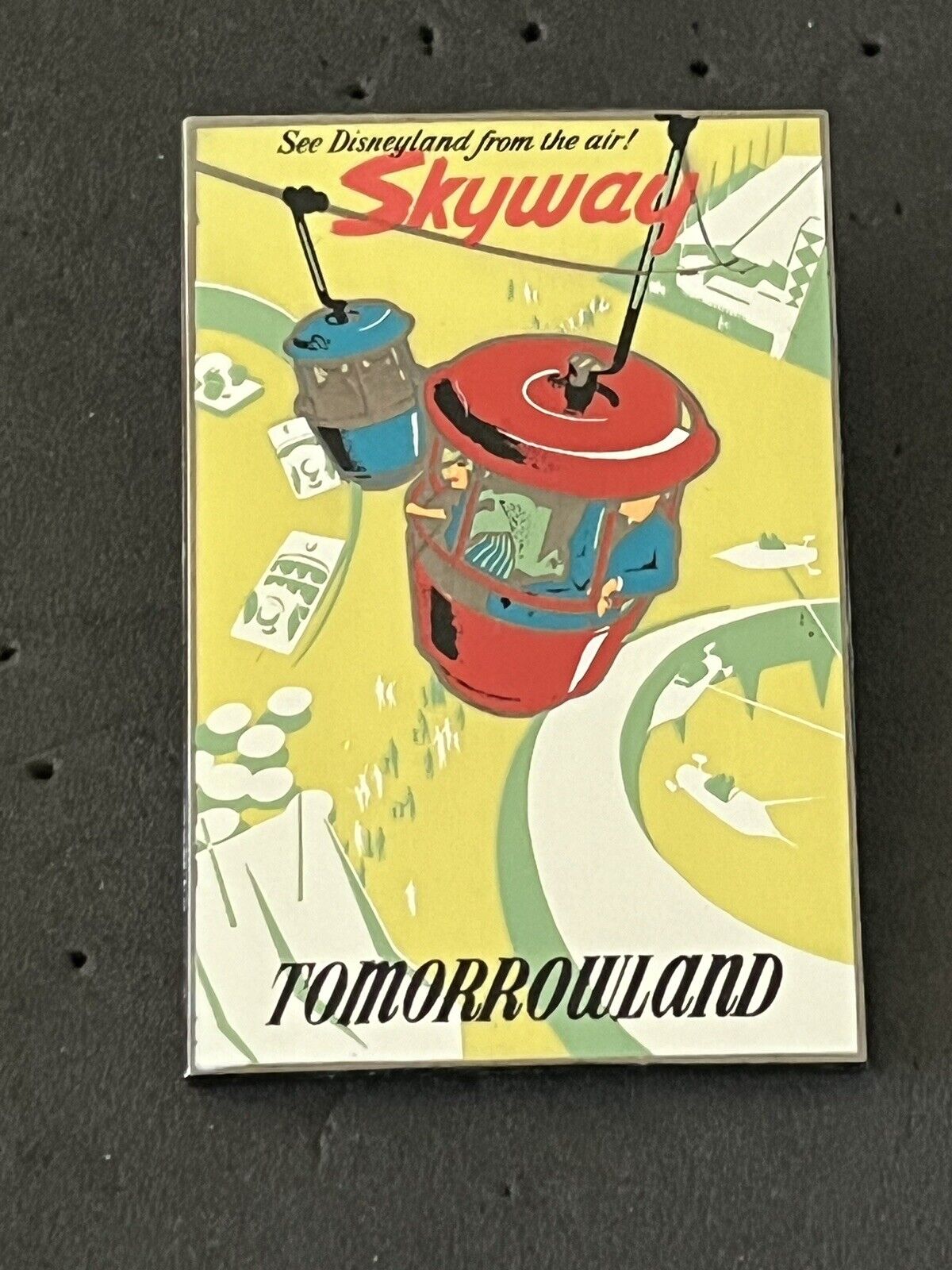 Skyway Tomorrowland Framed Attraction Poster DLR LE 1500 Disney Pin 27589