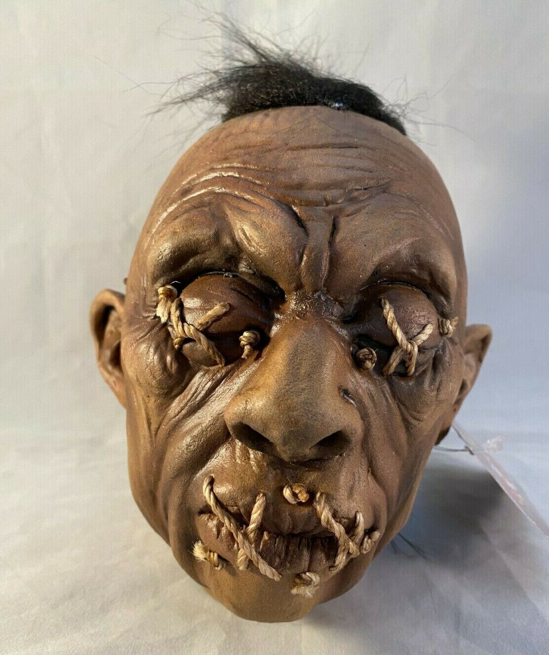 Ghoulish VooDoo Witch Shrunken Severed Head A-3 Latex Halloween Prop Decor NEW
