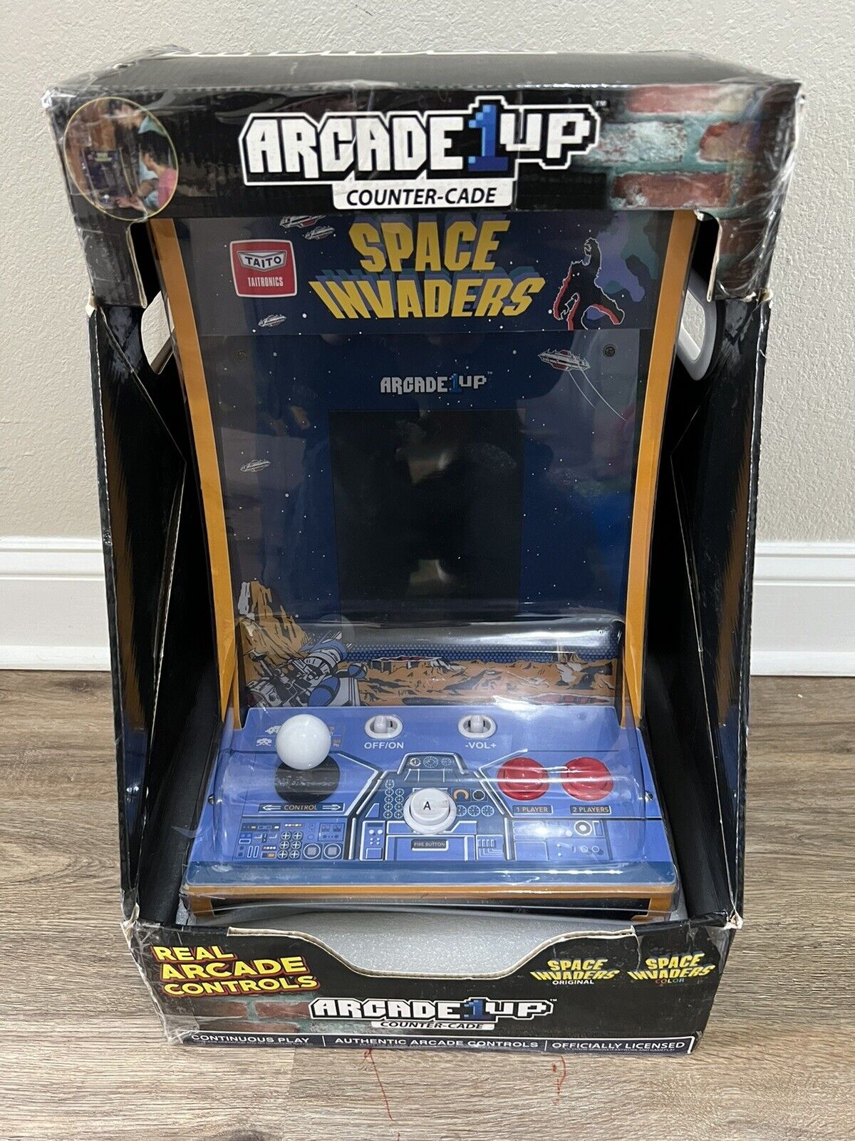 Arcade1up Space Invaders Countercade  Arcade Machine NEW IN FACTORY BOX - RARE