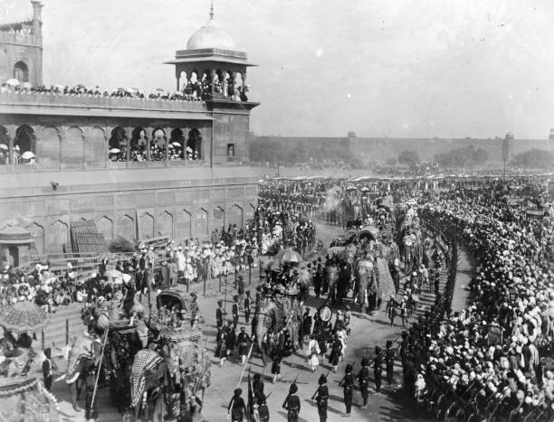 Edward VII\'s Coronation Durbar passing the Janina Masjld in Delhi 1911 OLD PHOTO