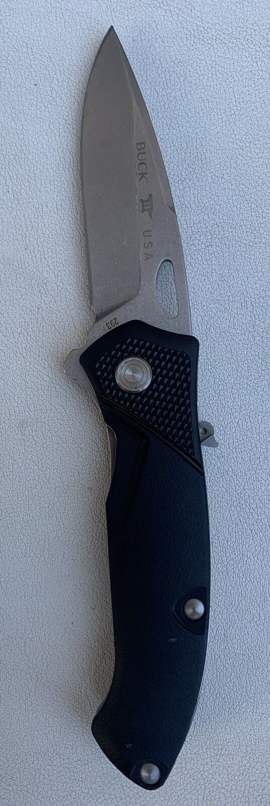 2019 Buck USA 293 Tactical Spring Assist Single Blade Folding Pocket Knife 
