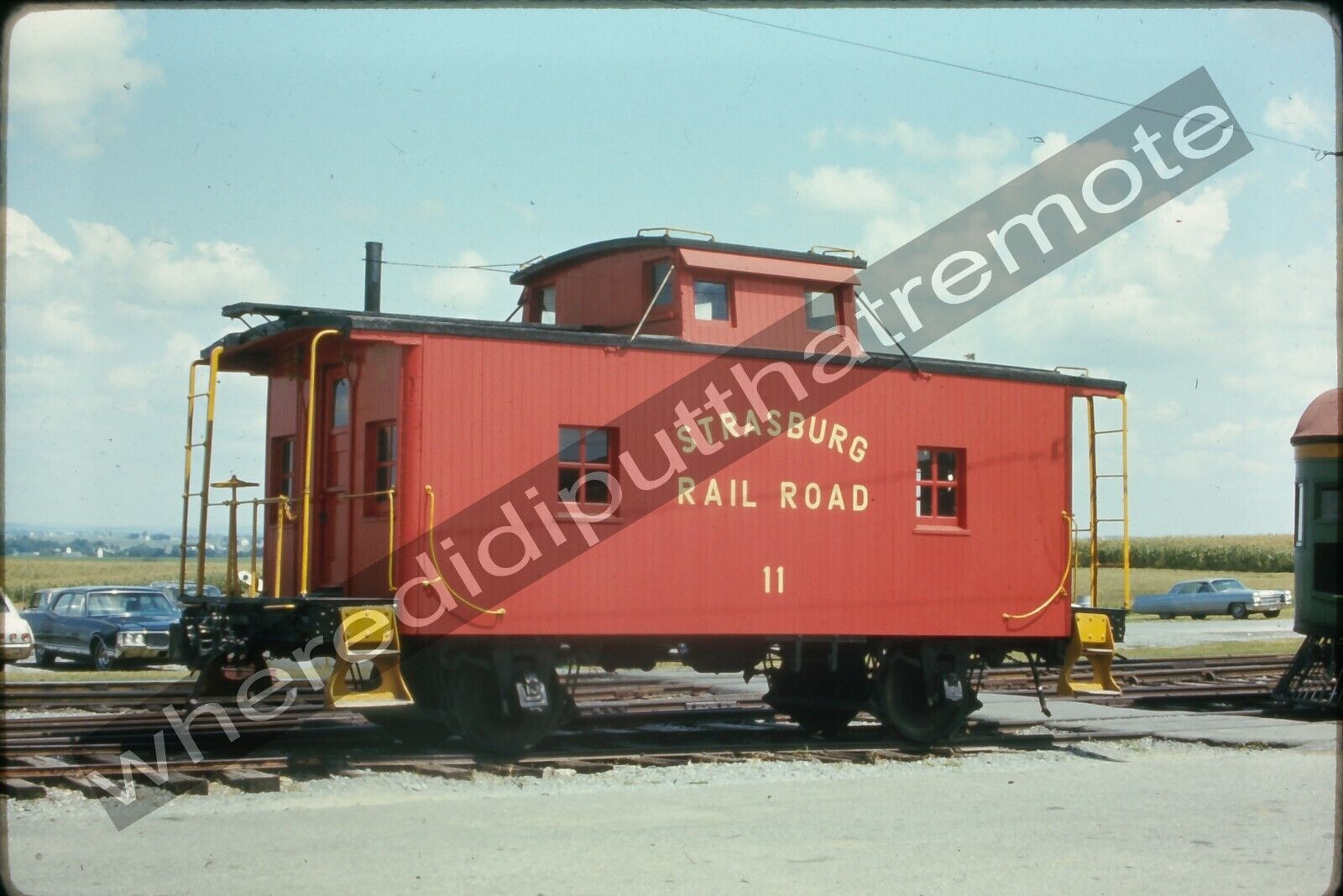 Original Slide Strasburg Railroad 11 Caboose Strasburg PENN 8-68