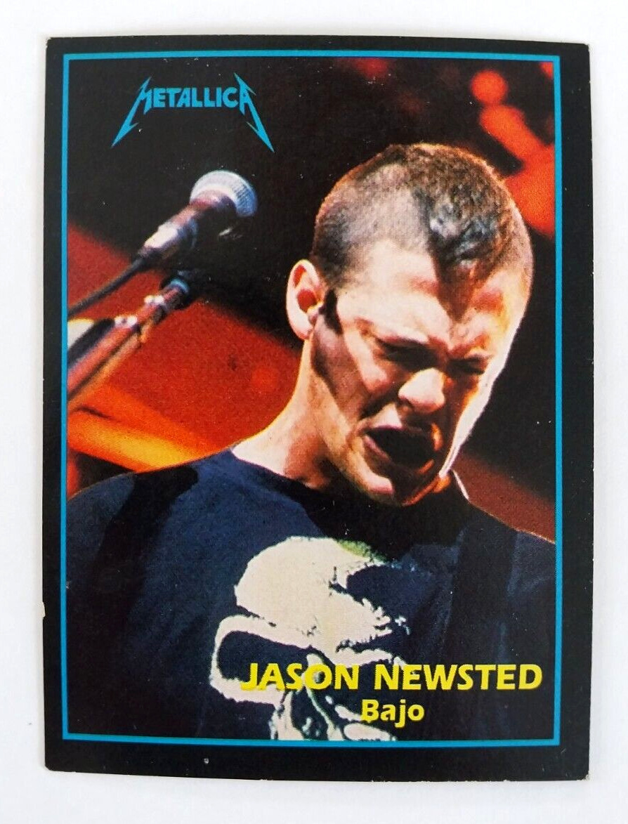 1994 Ultra Figus Argentina Rock Cards Metallica Jason Newsted 