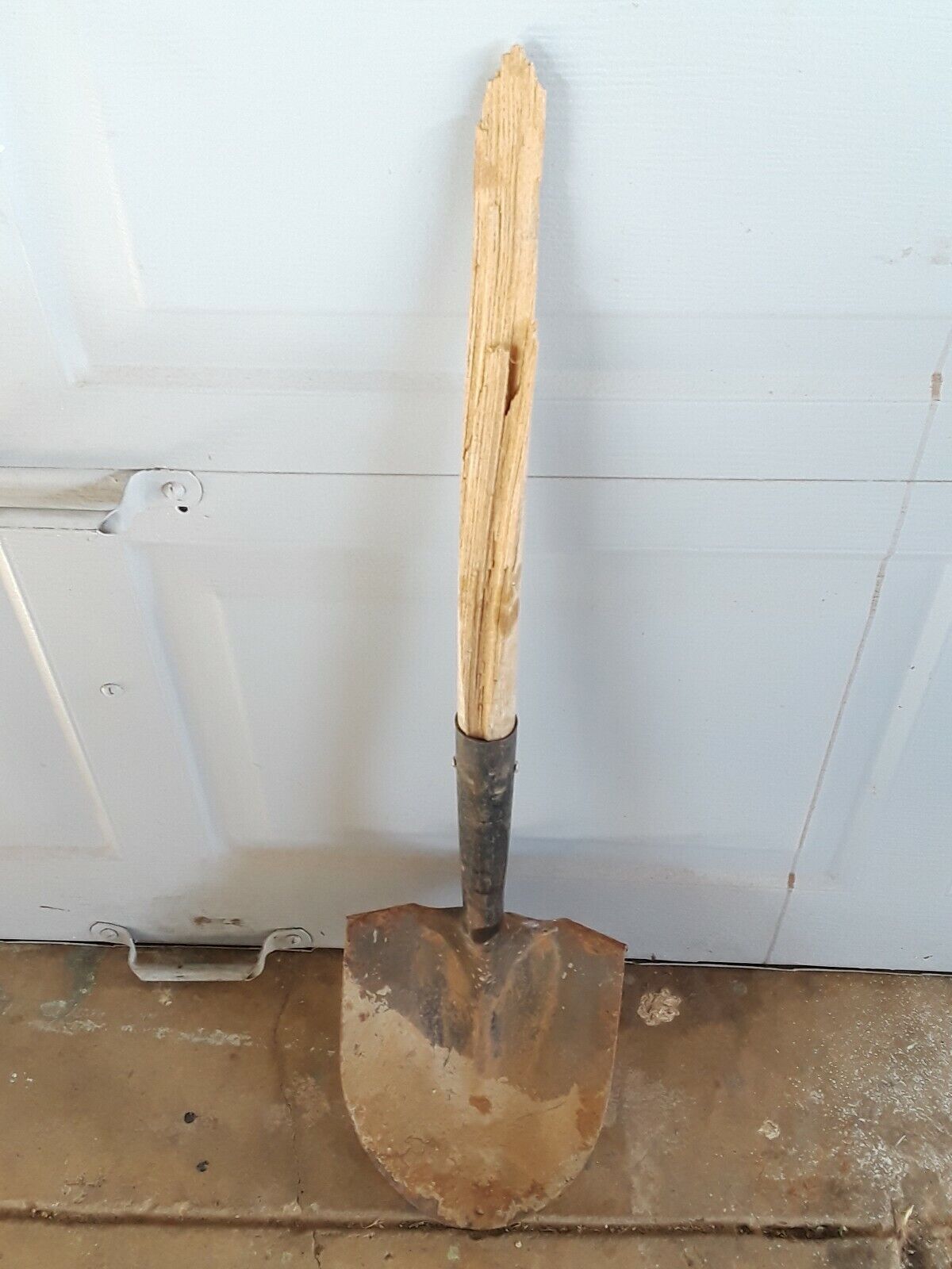 primitive Vintage tempered Shovel Taper metal iron 34” N 2 farmhouse decor USA 