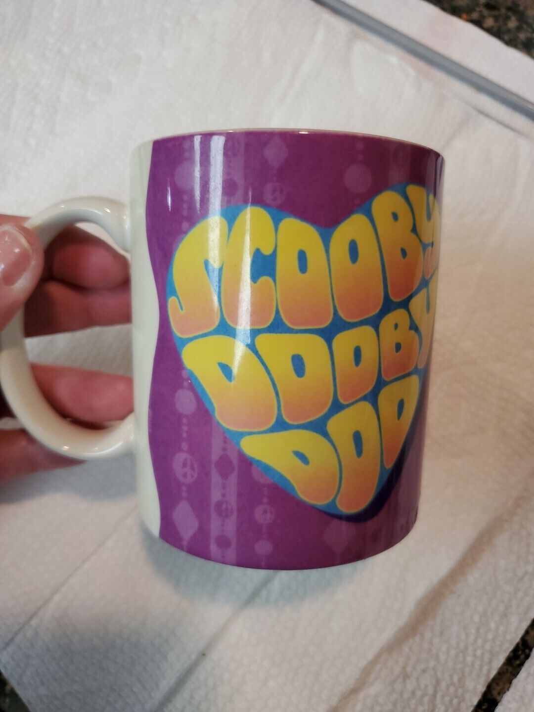 Vintage Scooby Doo Coffee Mug Cup Ceramic White 12 oz