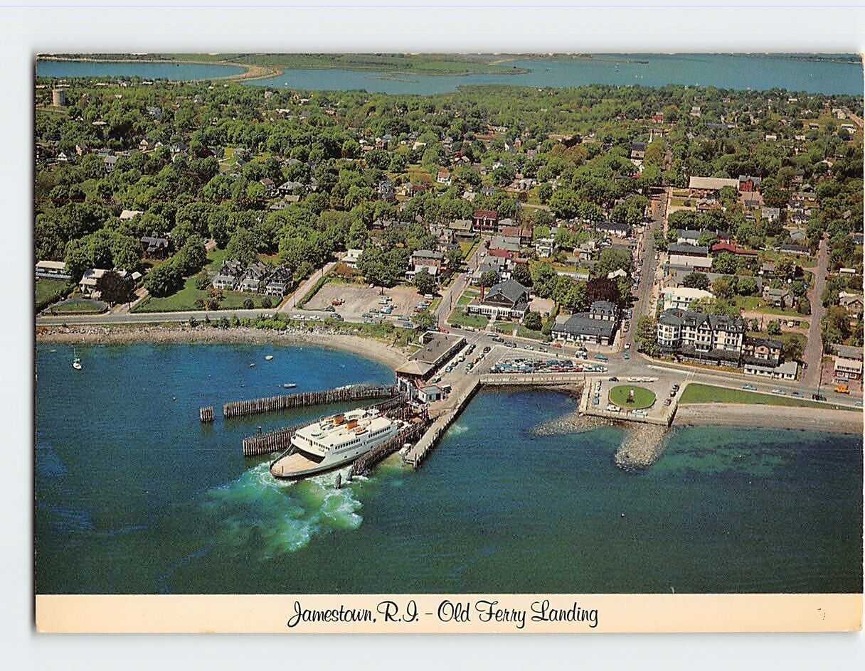 Postcard Old Ferry Landing, Jamestown, Rhode Island