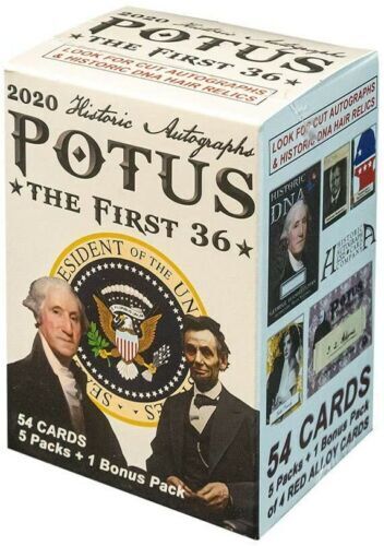 2020 Historic Autographs POTUS The First 36.  Select A Card