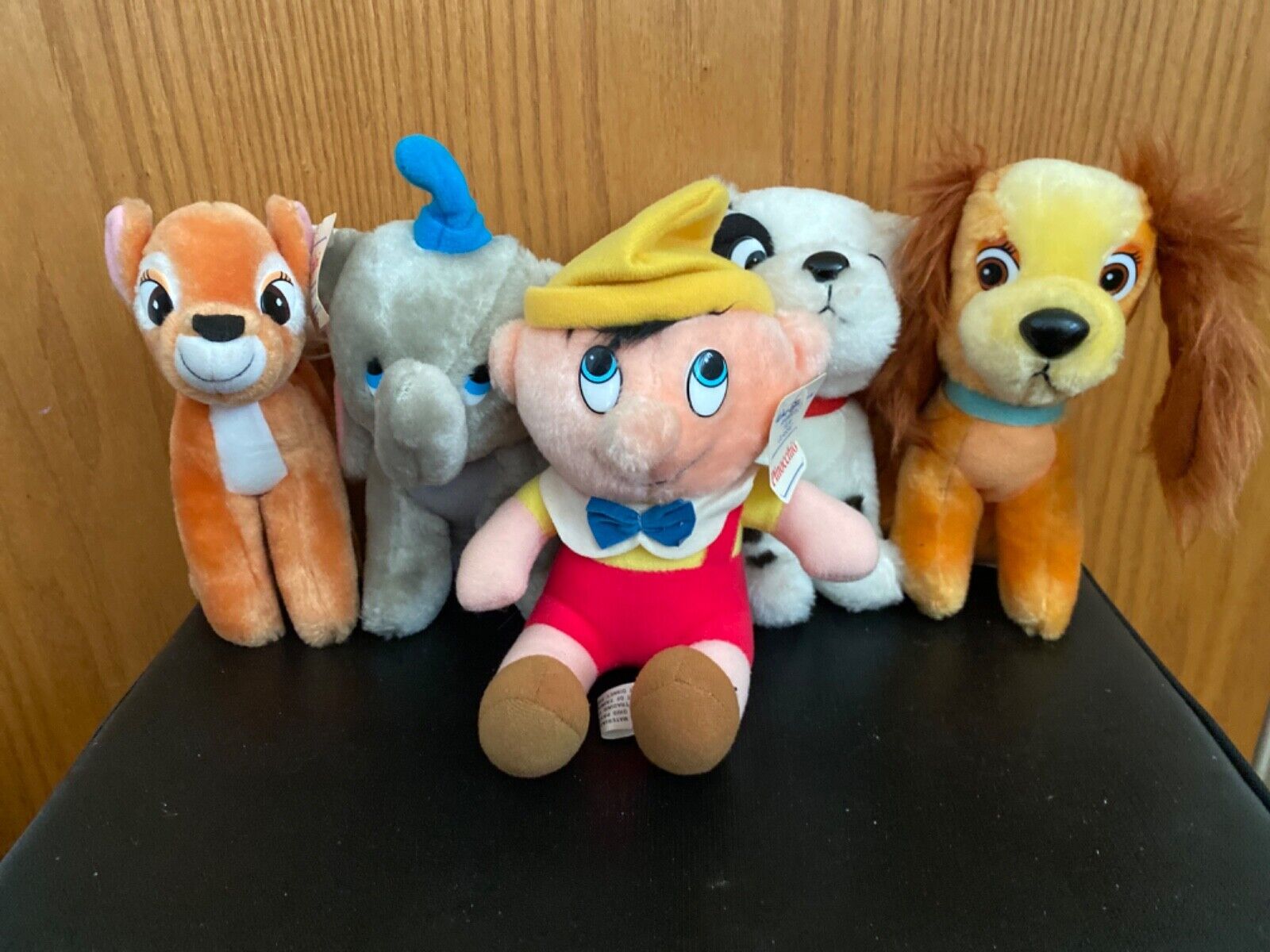 Lot of 5 Vintage Walt Disney Animated Film Classic Plush All with Original Tags