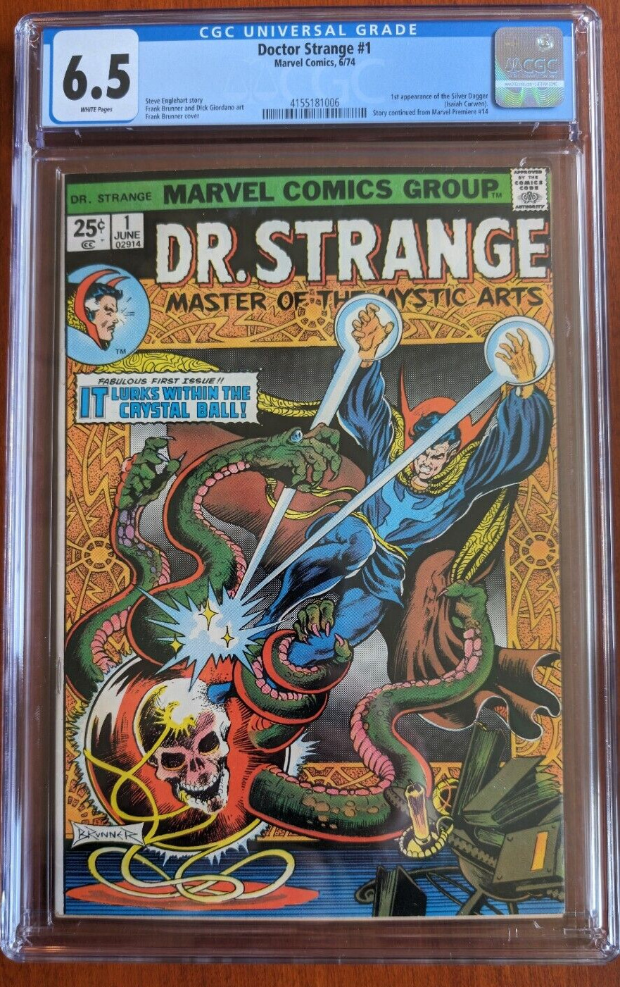 Doctor Strange #1 (1974, Marvel) CGC 6.5 - First appearance of Silver Dagger