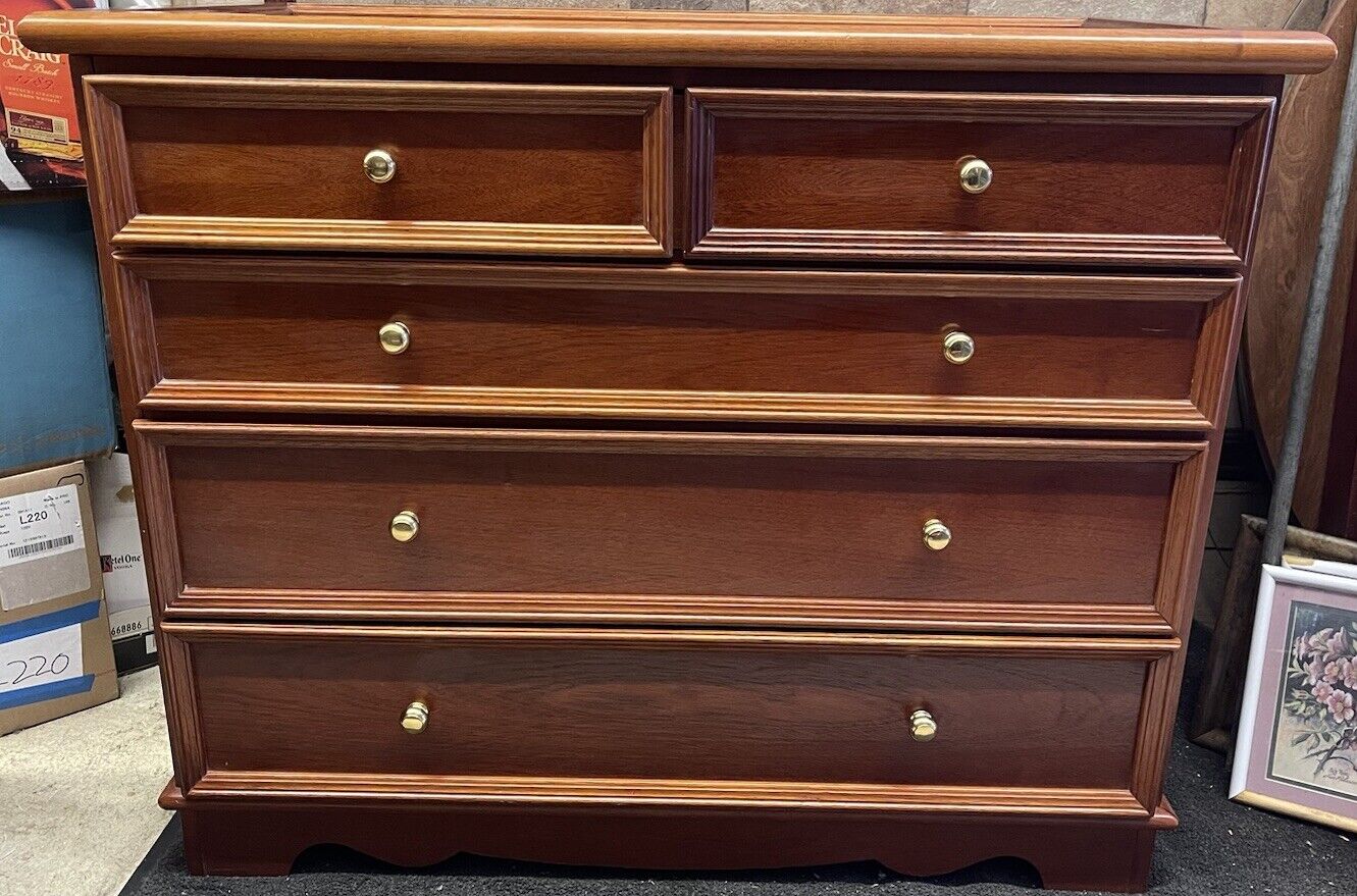 Vintage Solid Wood 3/4 Dresser