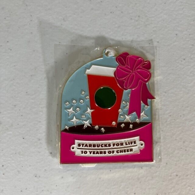 2023 Starbucks for Life Game 10 Years of Cheer Christmas Tree Ornament Prize NEW