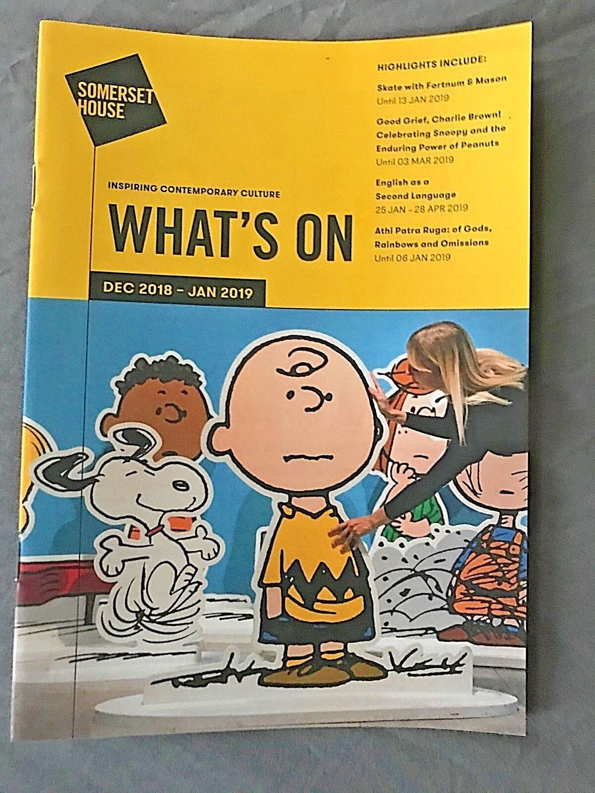 Somerset House Gallery London 2018-19 Whats on Guide Art Snoopy Charlie Brown