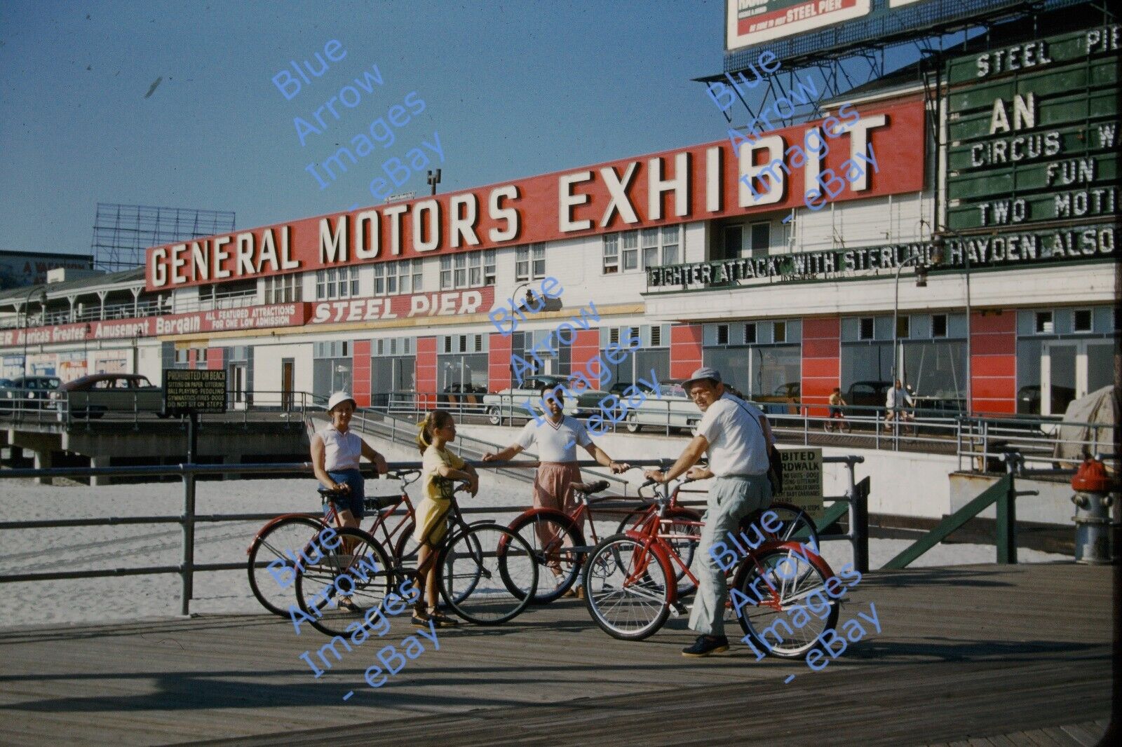 1954 35mm slide Atlantic City New Jersey Steel Pier General Motors Exhibit #2144