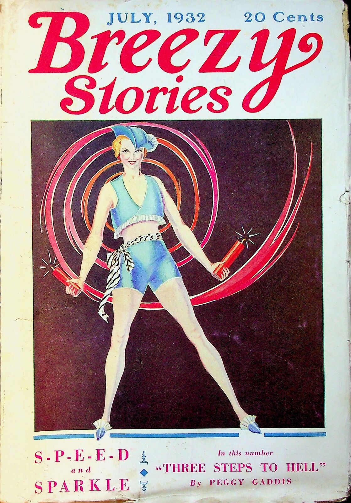 Breezy Stories and Young\'s Magazine Pulp Jul 1932 Vol. 38 #4 GD/VG 3.0