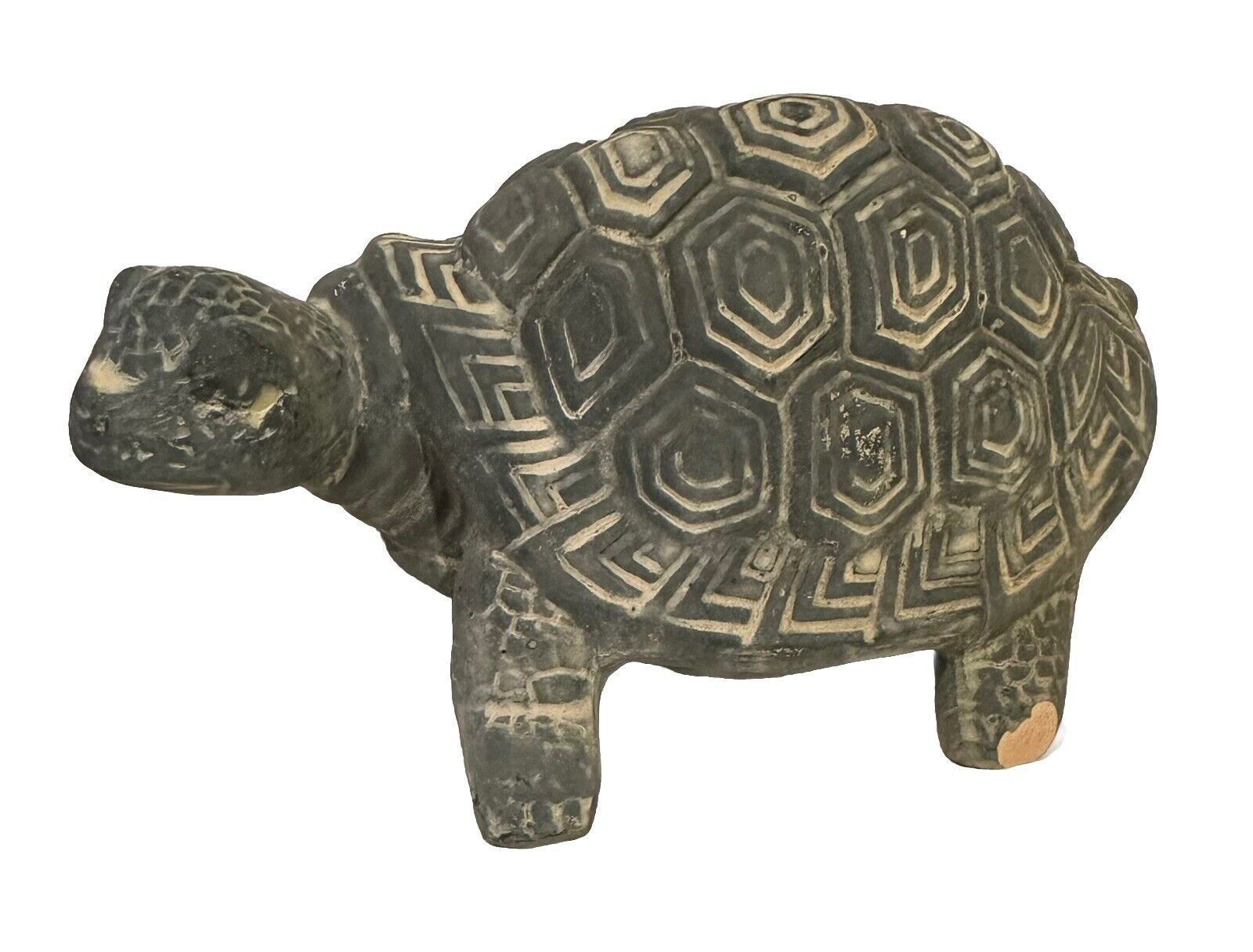 Antique /Vintage Collectible Clay Tortoise Figurine