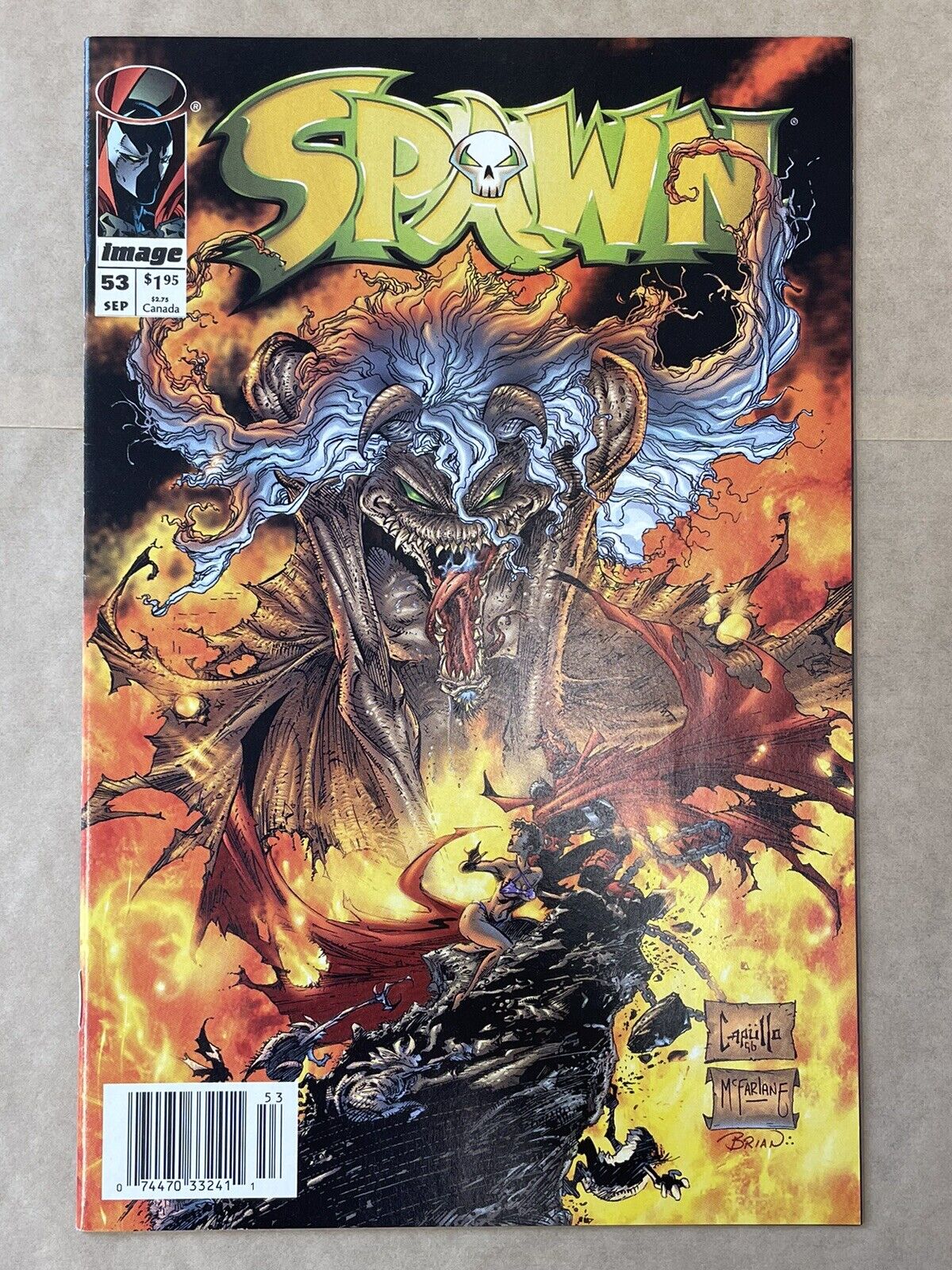 Spawn #53 Image Comics 1996 NEWSSTAND VF+ 1st Print Capullo