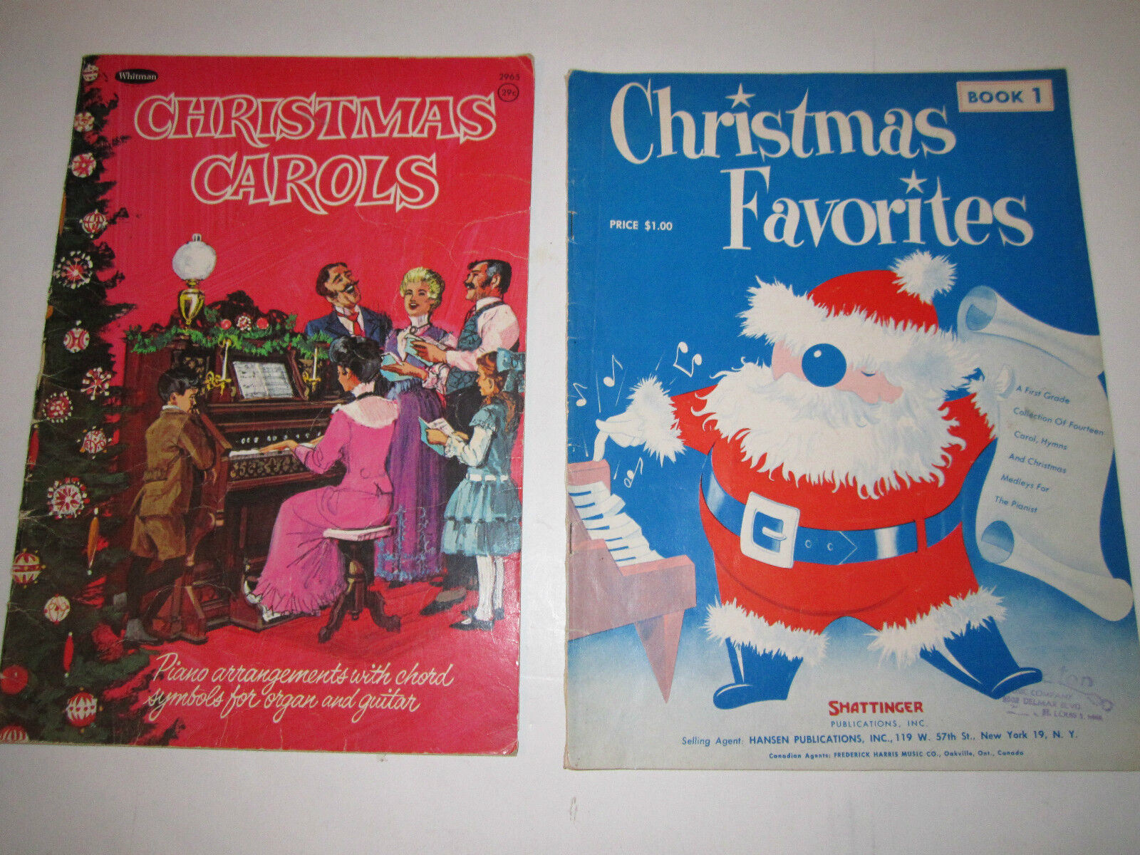 1958 CHRISTMAS FAVORITES MUSIC BOOKLET & 1964 CHRISTMAS CAROLS BOOKLET -  BB-3B
