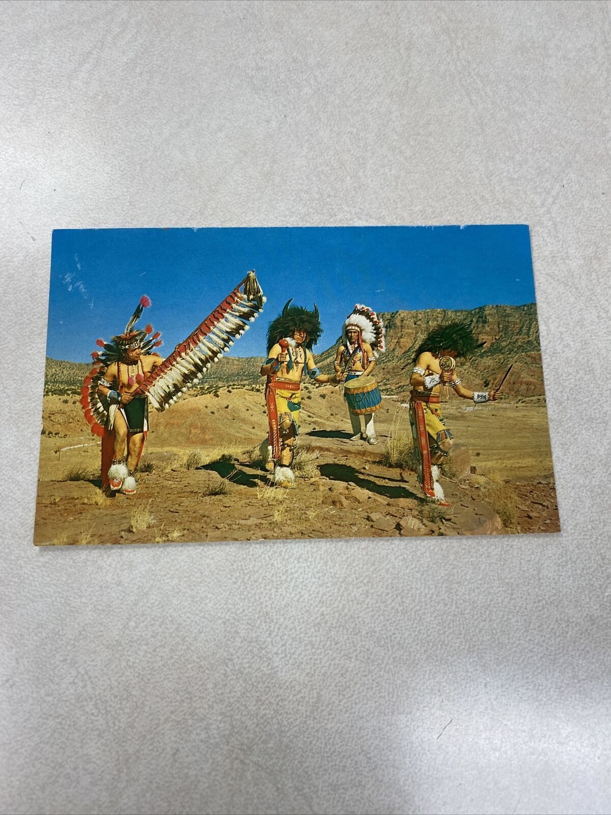 Indian Dancers Gallup New Mexico Postcard  VINTAGE