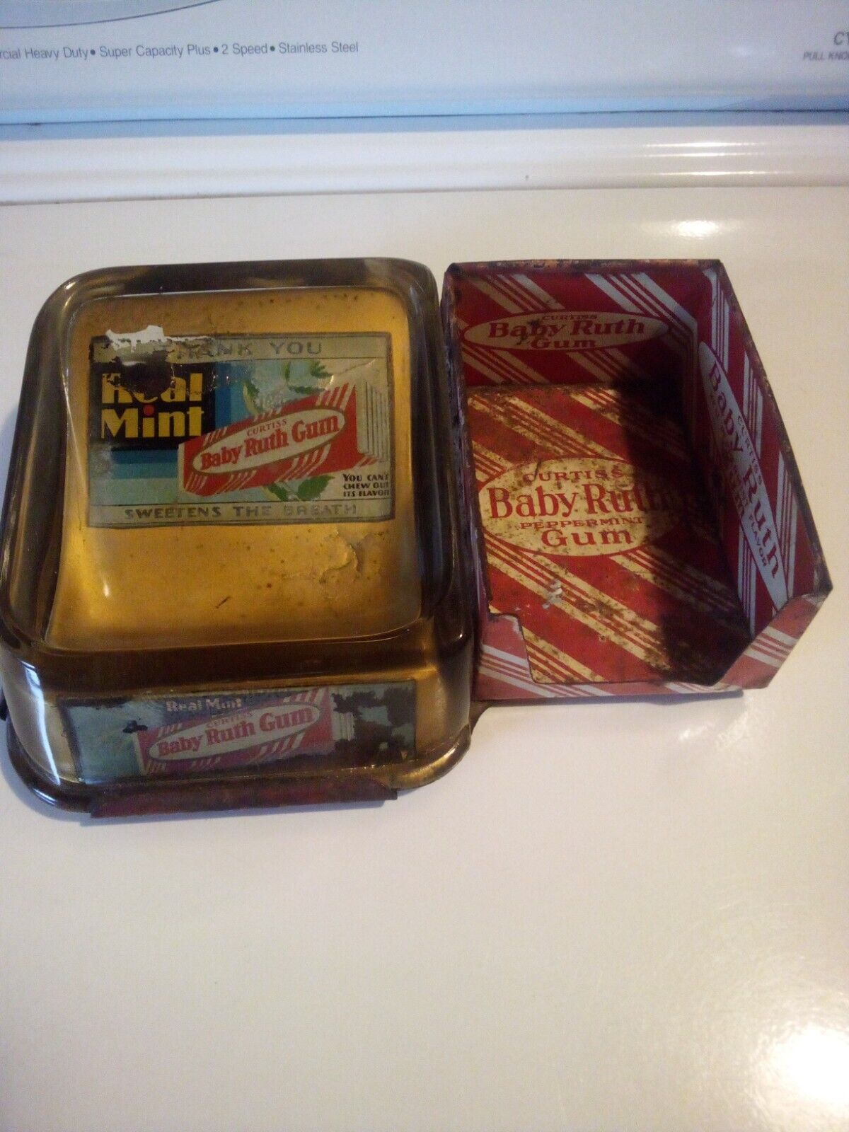 vintage curtiss baby ruth gum counter display