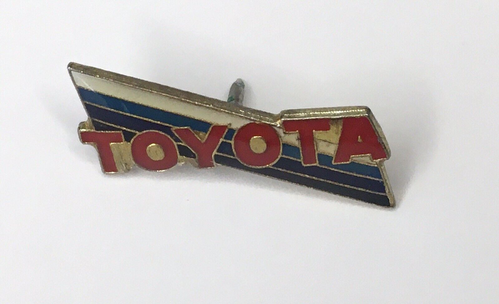 Toyota Car Logo Vintage Lapel Pin Hat Enamel Stick Pin Automobile Collectible