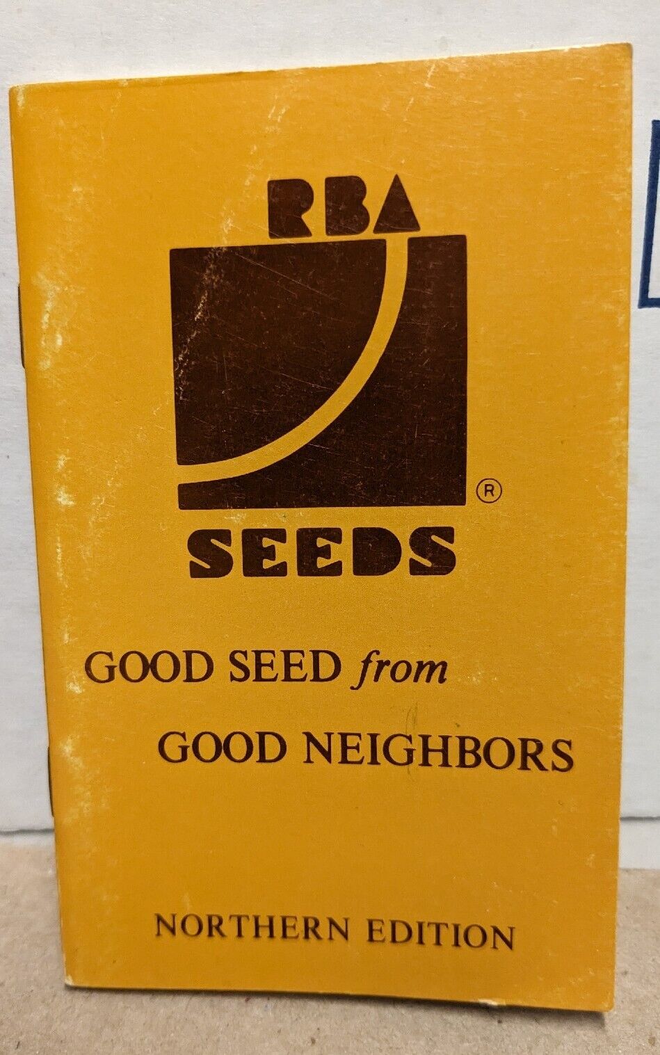 Vintage RBA Seeds Olivia Minnesota MN Pocket Notebook Sunflowers Corn Info 
