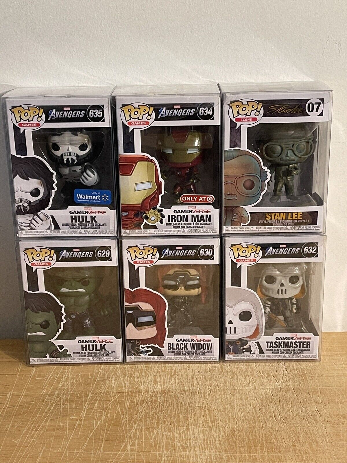 Funko Pop Lot Of 6 - Games/Icons - Marvel Gamerverse All New With Protectors