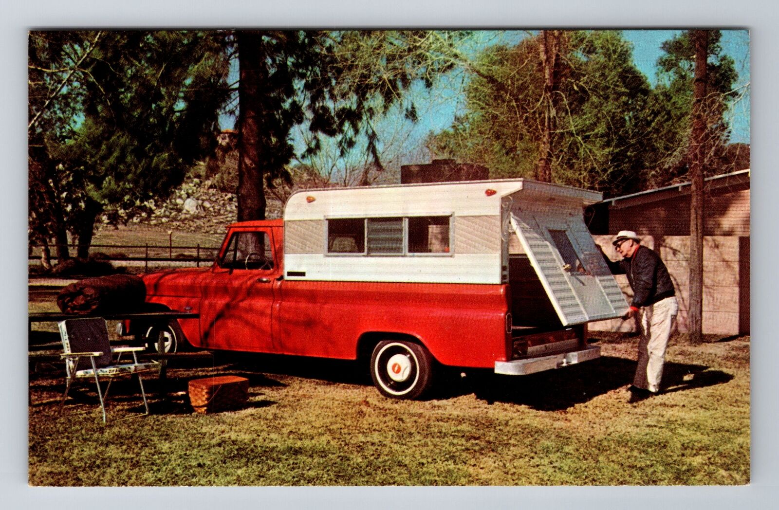 Perris CA-California, Bellew\'s Perris Valley Campers Antique, Vintage Postcard