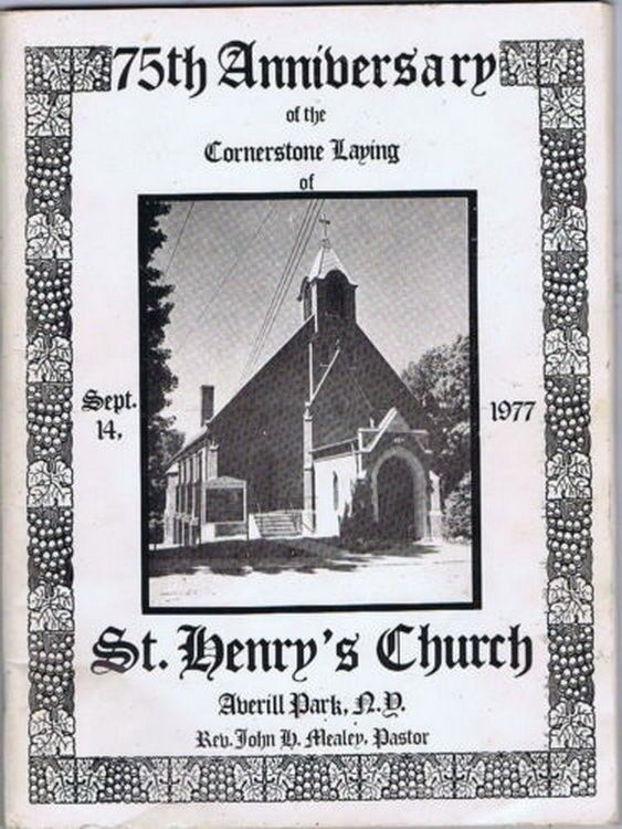 Program for the 75th Anniv of the Cornerstone Laying St Henry\'s Averill Park, NY