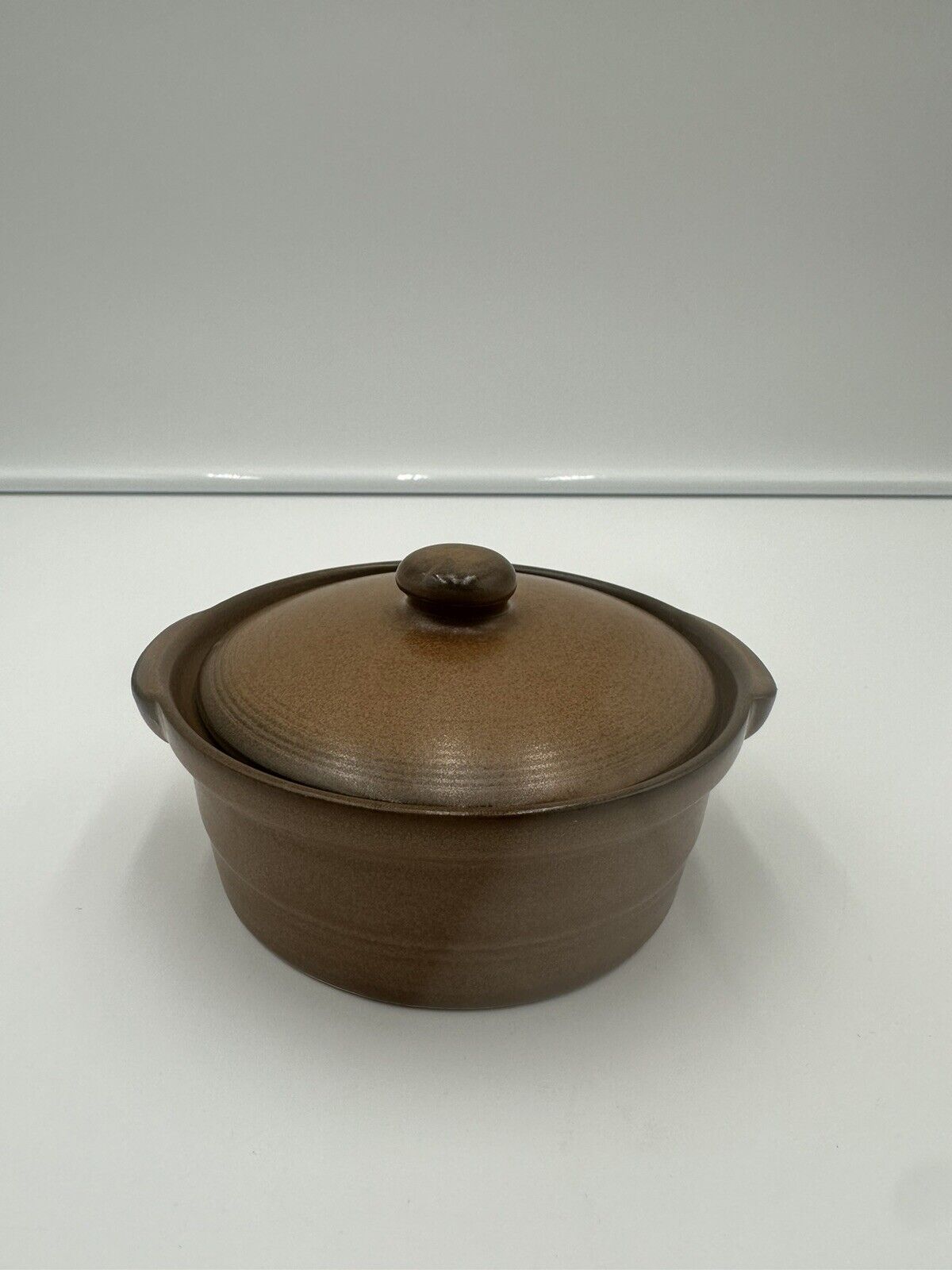 Norleans Small Brown Sugar Bowl Made In Korea Height 2.25” Width 5”