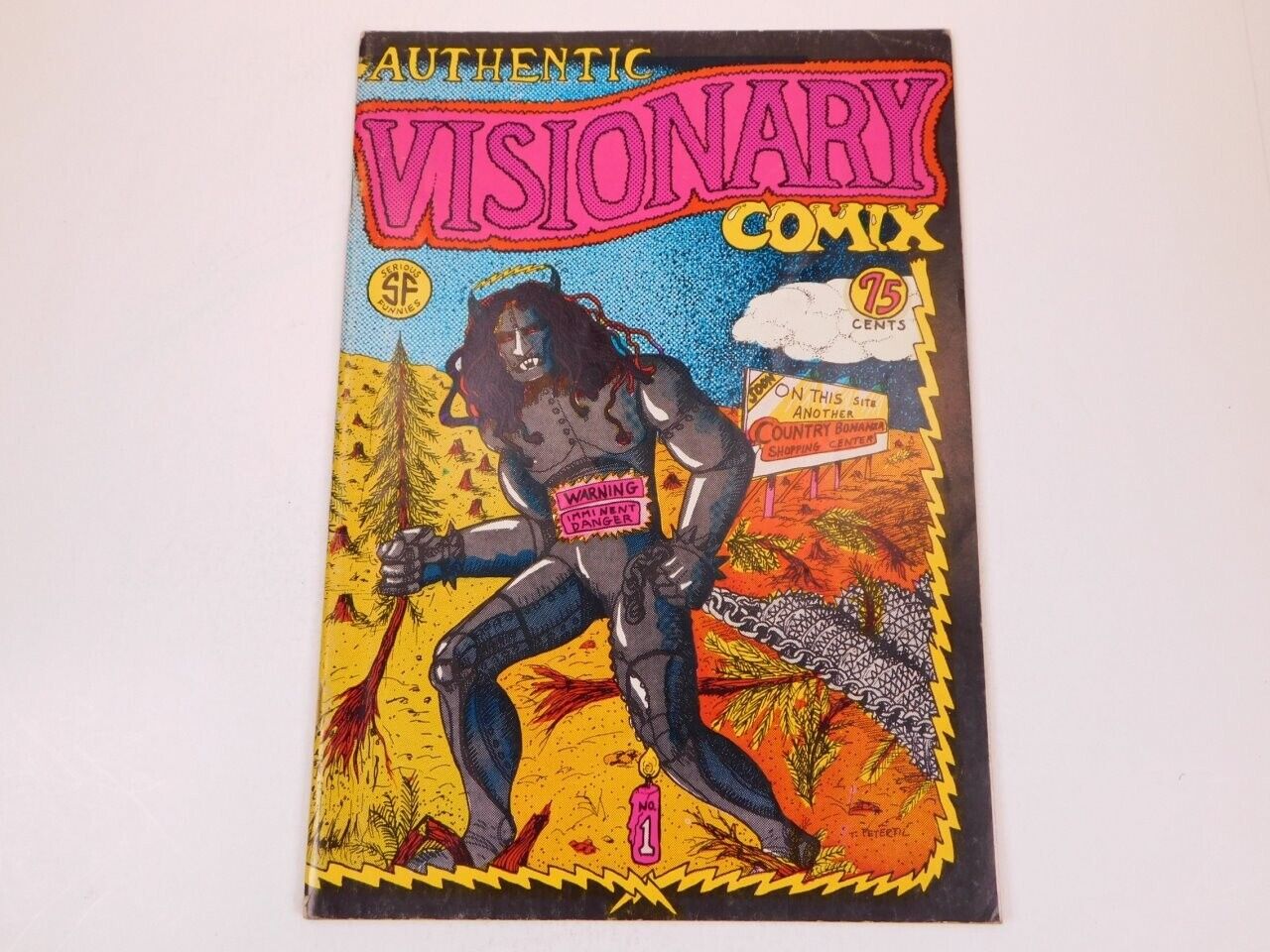 Authentic Visionary Comix VG+ Only 2000 Copies 1st Print Underground Comics