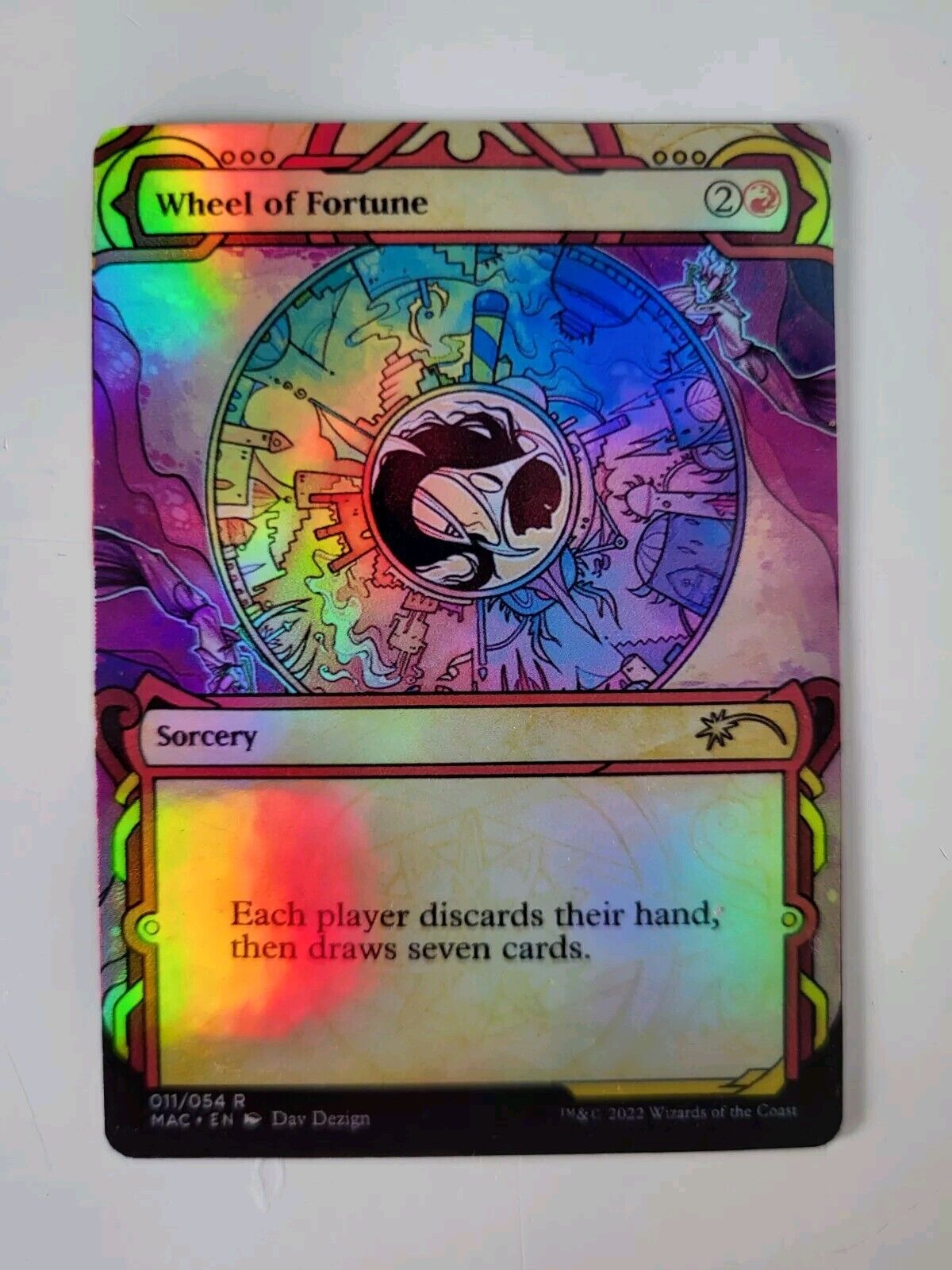 Wheel Of Fortune Foil Reprint Altered Art MA NM English MTG