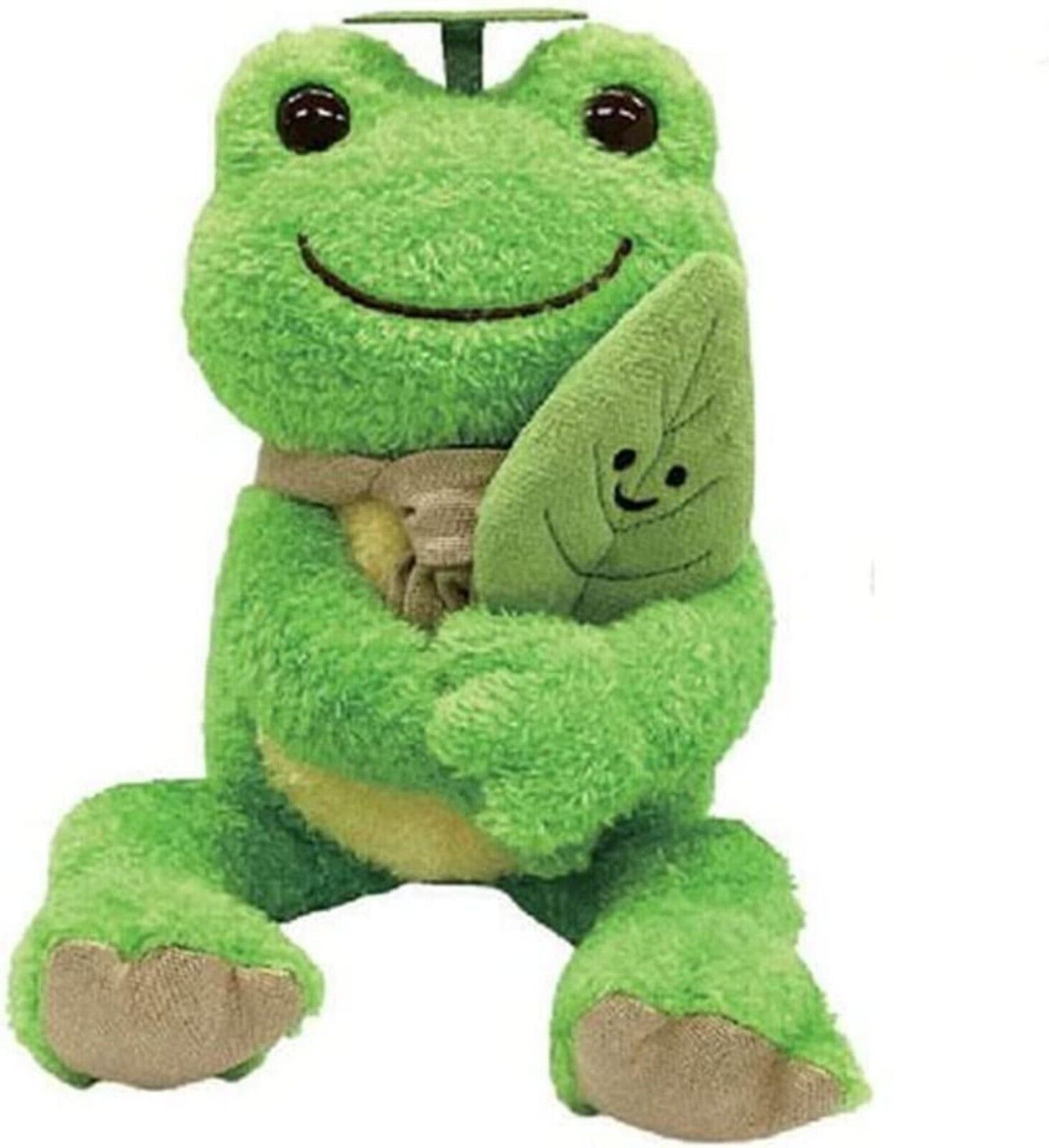Earth & Pickles the Frog Bean Doll Stuffed Toy ( Leaf ) Plush New Japan