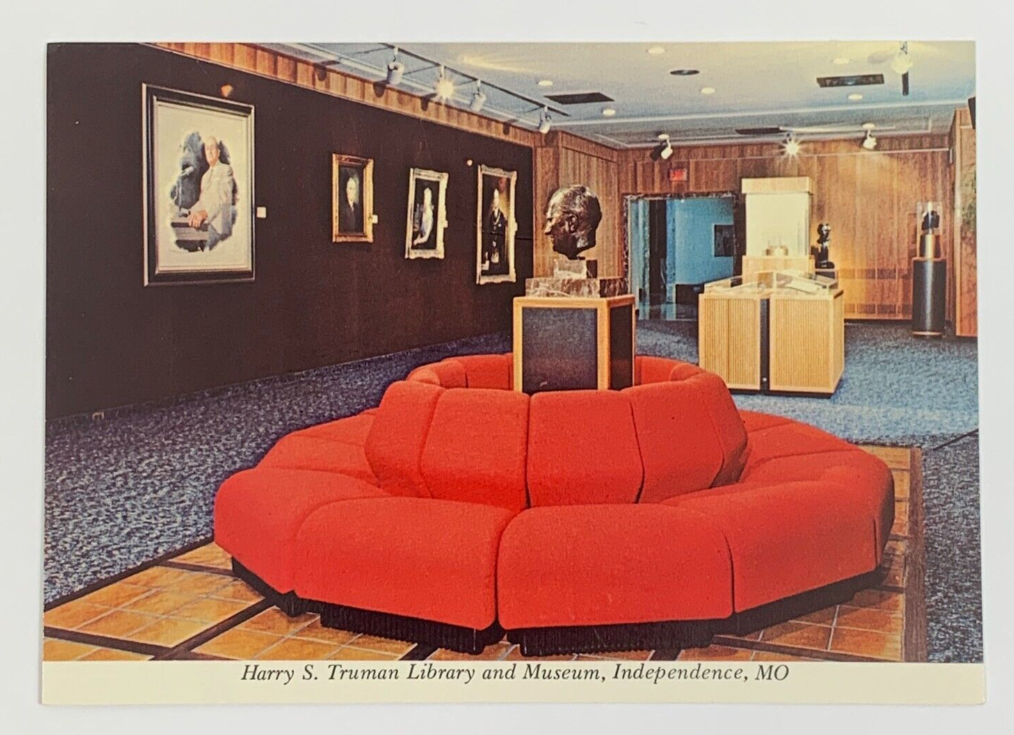 Garden Room of Harry S. Truman Library and Museum Independence Missouri Postcard
