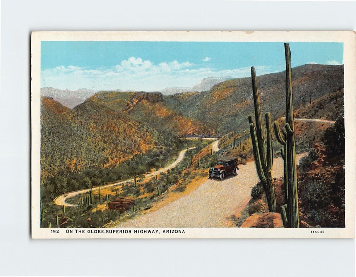 Postcard On the Globe Superior Highway Arizona USA