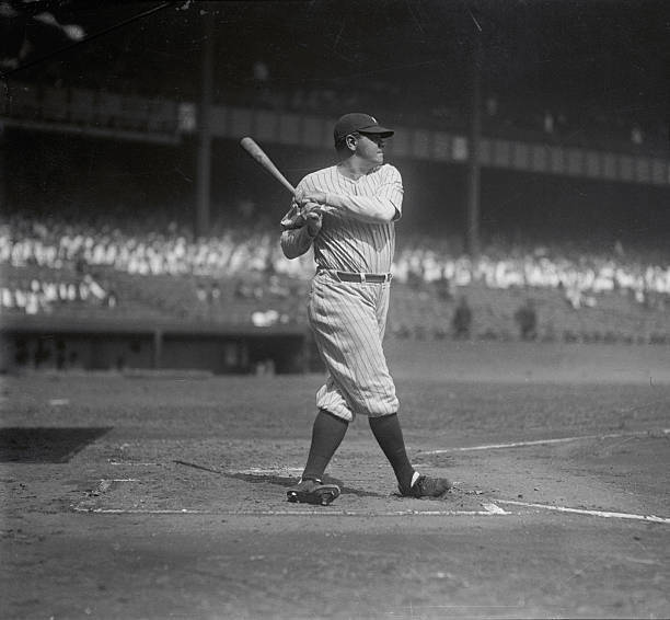 Bronx, New York: Ruth batting 1928 Old Photo