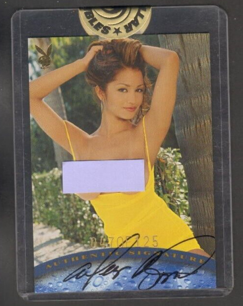 ALLEY BAGGETT 2001 PLAYBOY WET & WILD CERTIFIED SEALED AUTOGRAPH CARD #47/125