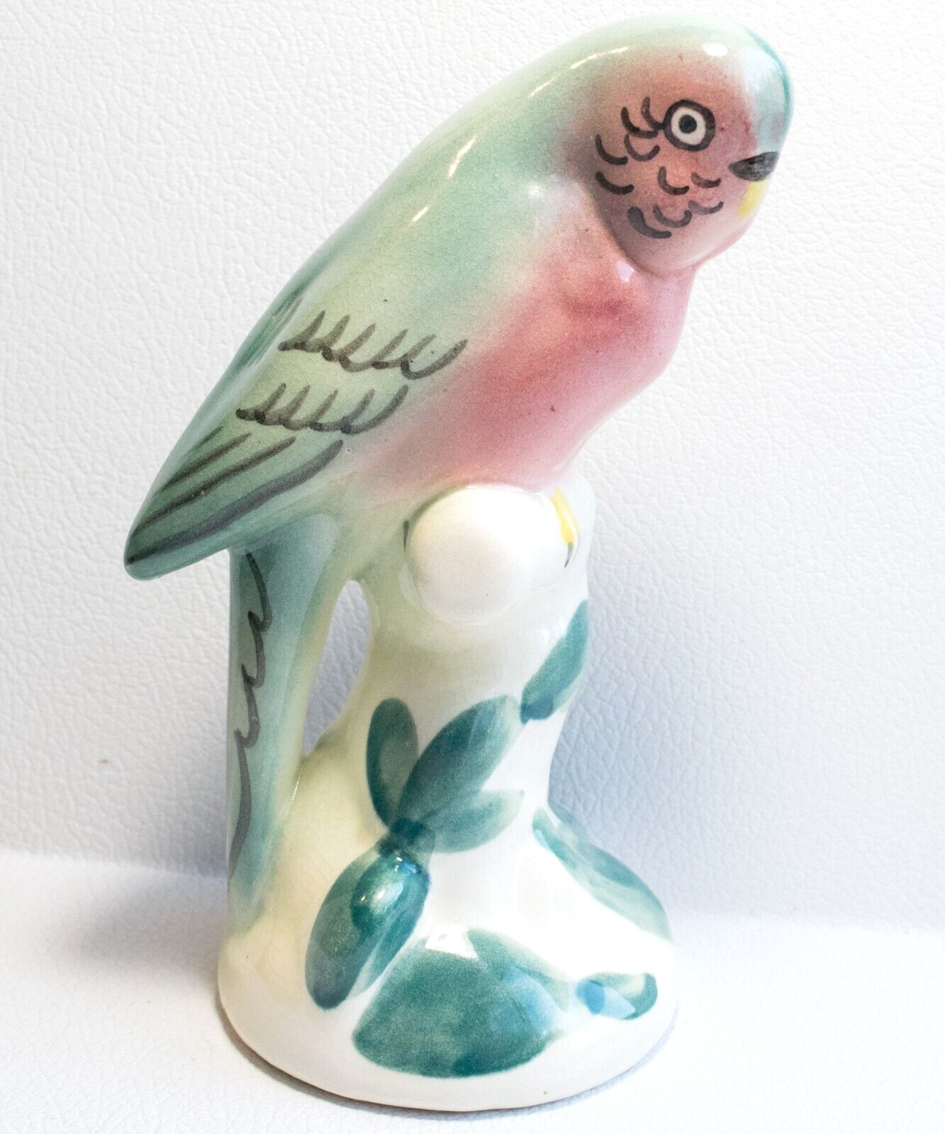Vintage Ceramic Parakeet Budgie Bird Figurine - Cute