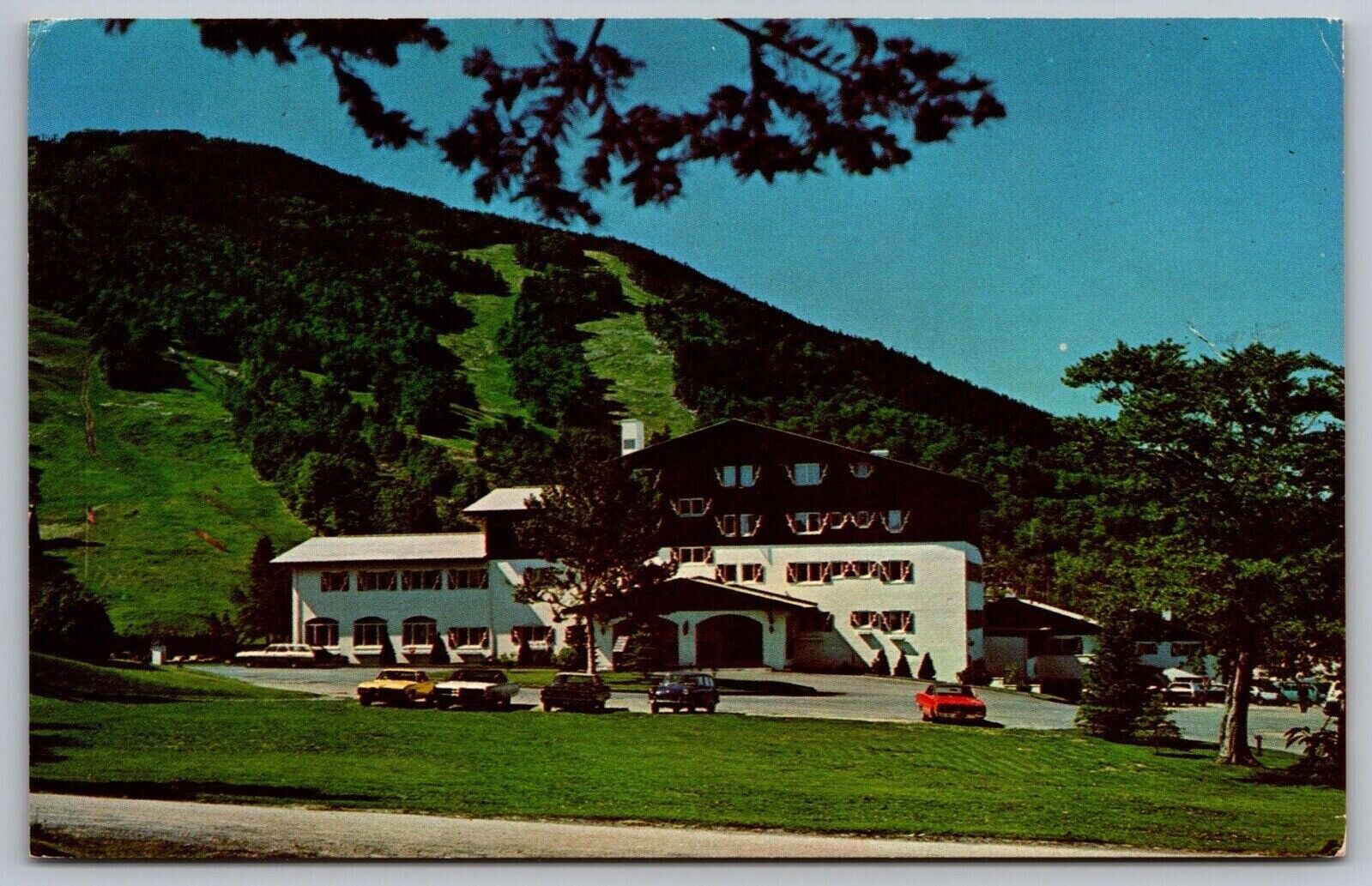 Mittersill Alpine Inn Chalets Resort Cannon Mountain Franconia NH VTG Postcard