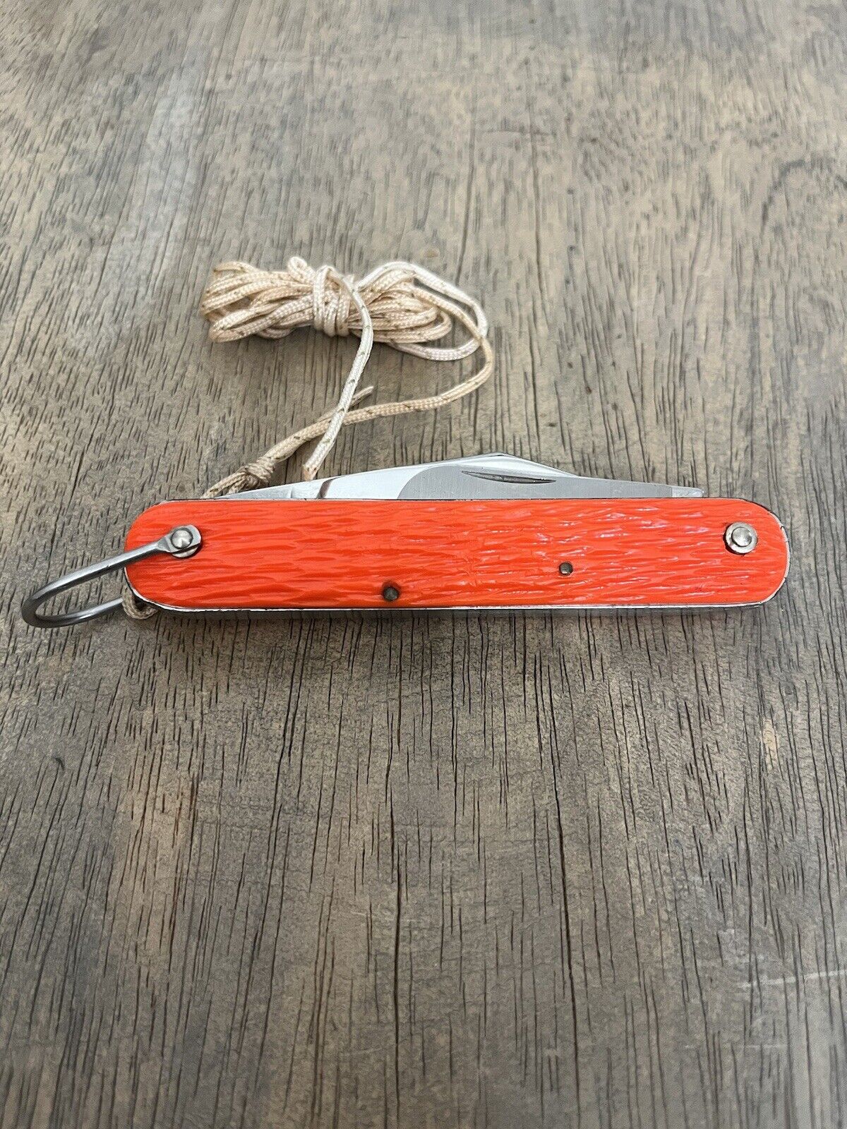 Orange knife Amy Military Vintage Camillus New York