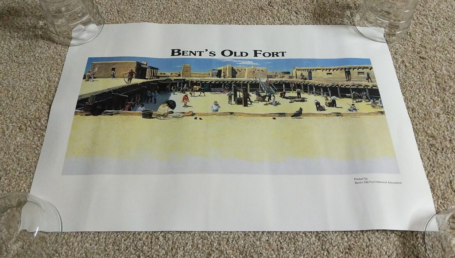 Bent\'s Old Fort Colorado National Historic Site Park Poster Art Print VTG