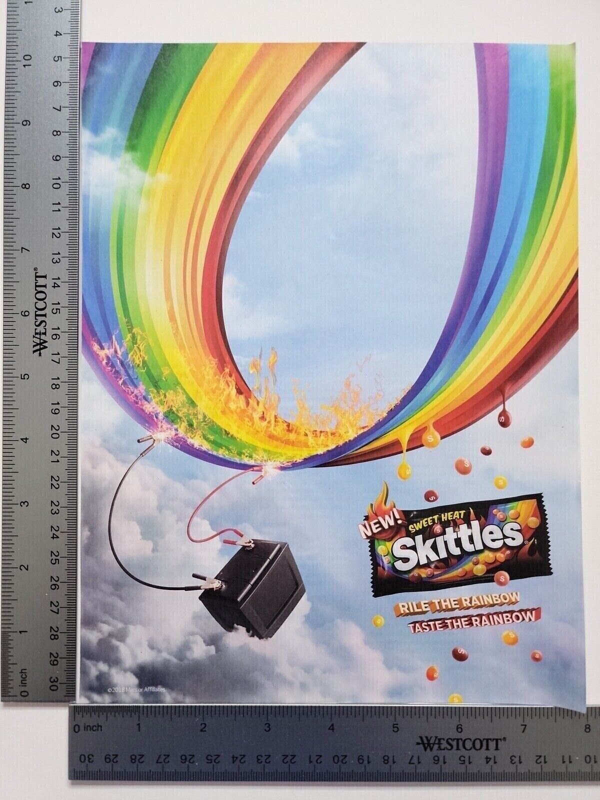 Sweet Heat Skittles Advertisement Original Print Ad / Poster Promo Art