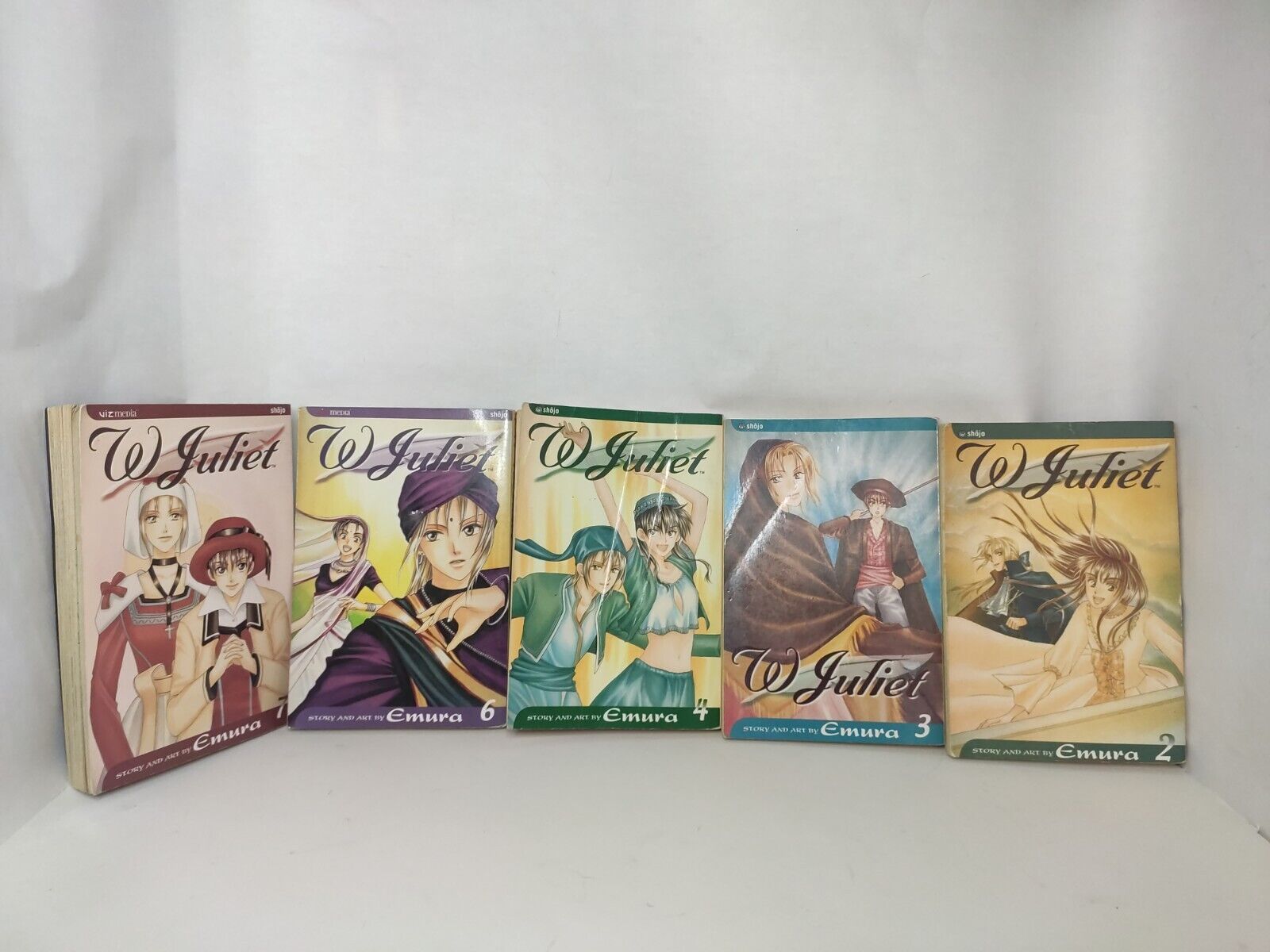 W Juliet Shojo Manga Bundle 2-4,6-7 5 Books Total