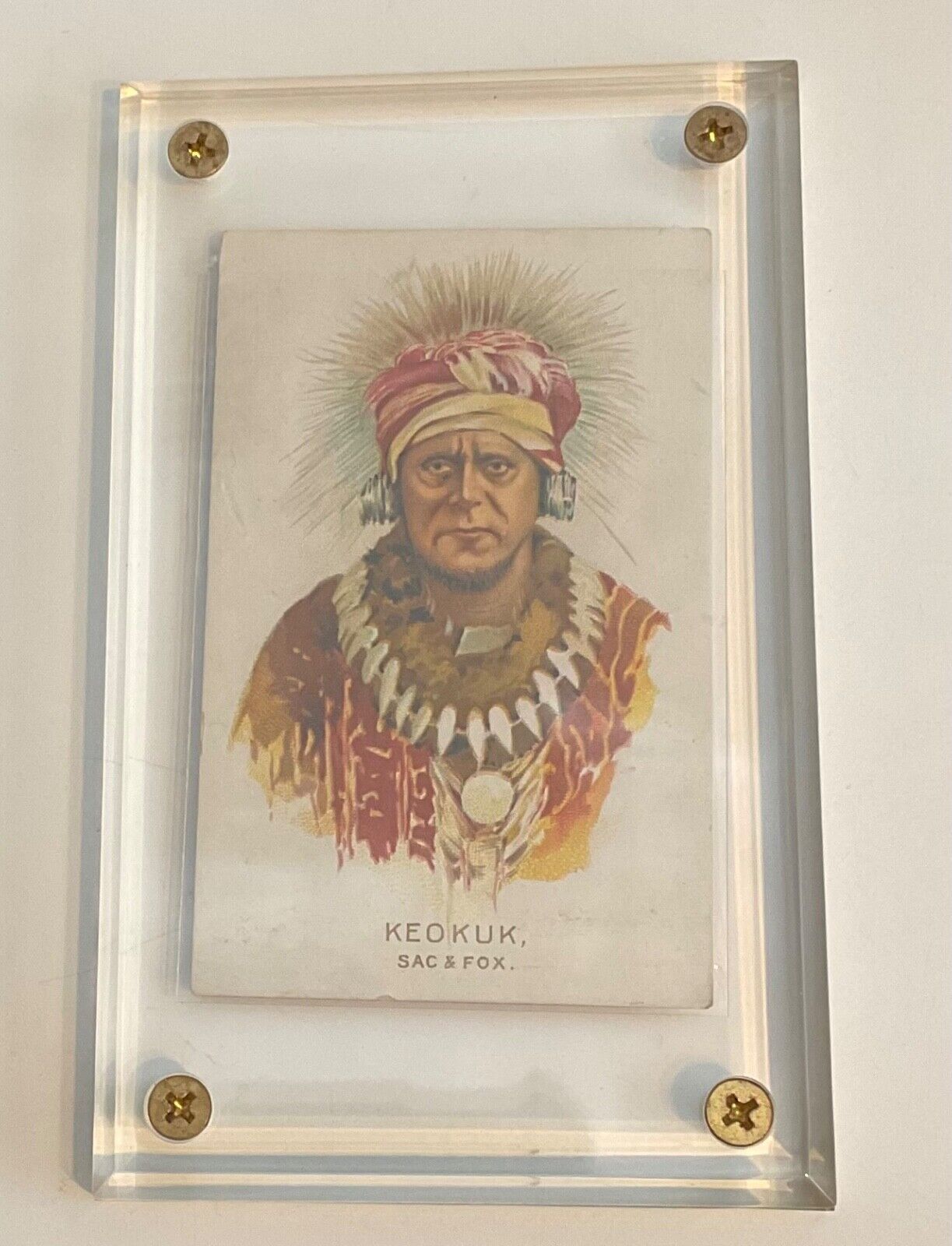 1890 N570 Kickapoo Tobacco American Indians KEOKUK -  VG condition 