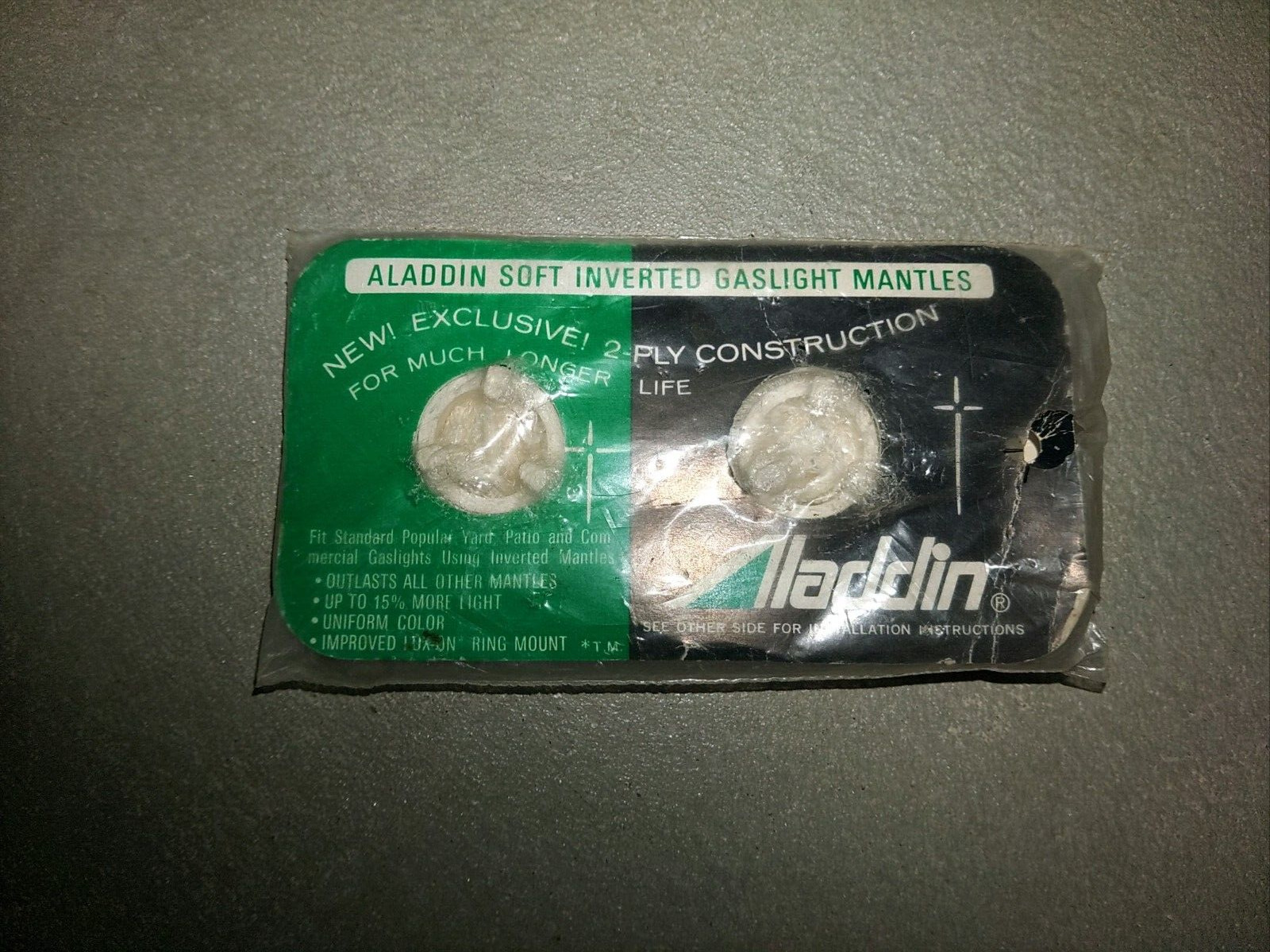 Vintage Alladdin Thorium Soft Inverted Gaslight Mantles (Great Value)