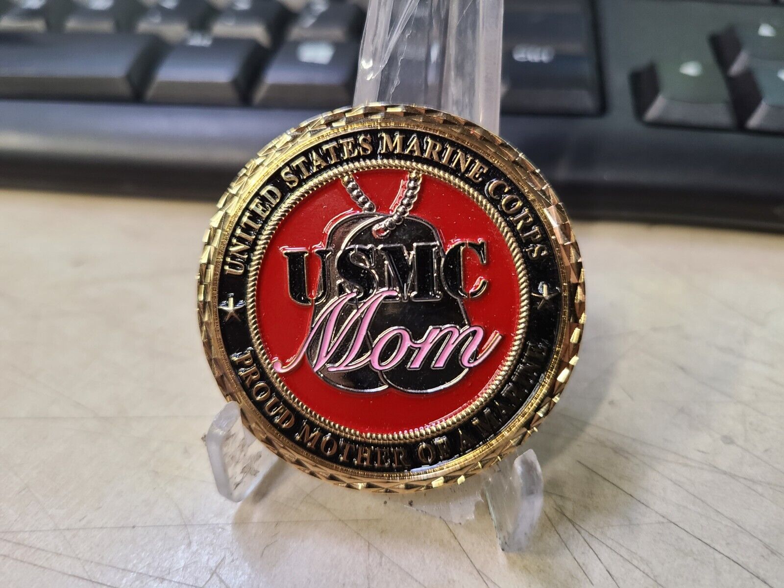 USMC United States Marine Corps Proud Mother Of Marine Challenge Coin