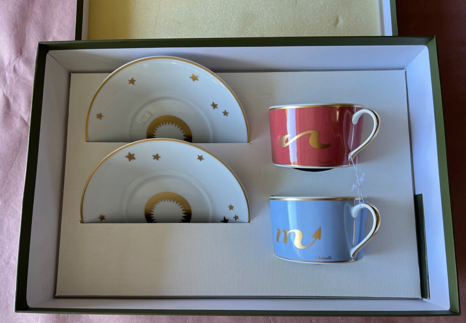 Christofle Porcelain Tea Set for 2 