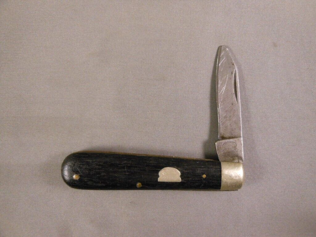 Vtg Premier Lifetime Germany K76 Ebony Wood Handle Folding Pocket Jack Knife